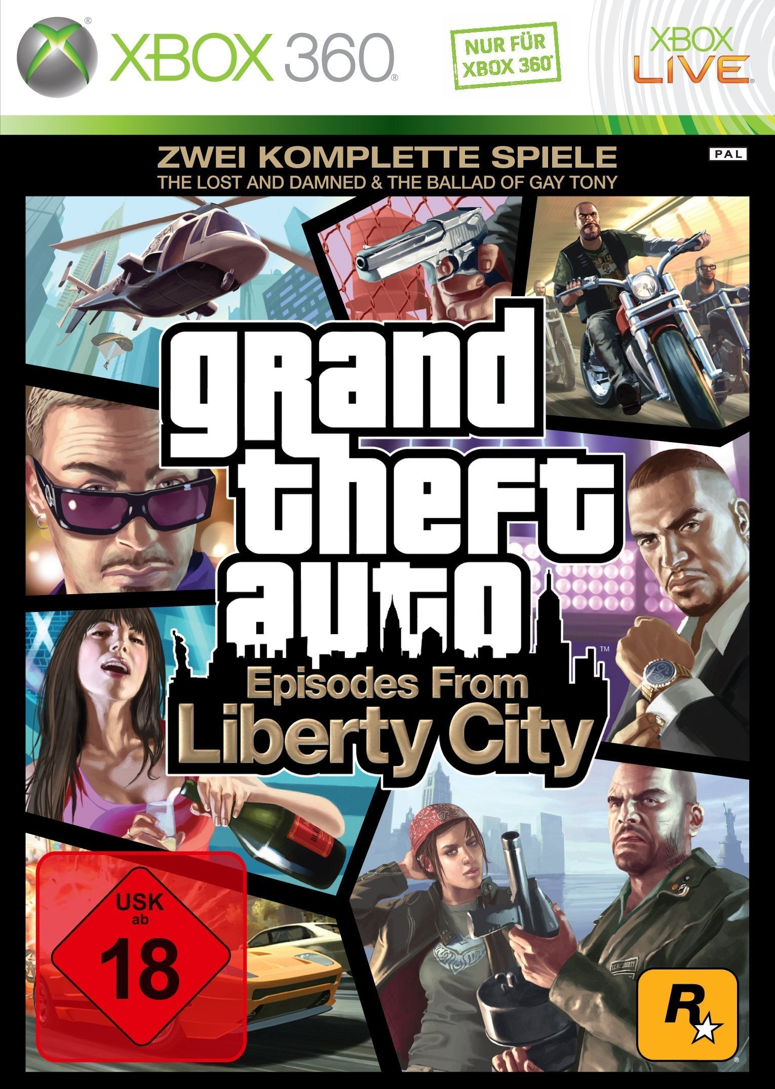 Grand Theft Auto: Episodes from Liberty City - Zwei komplette Spiele: "The Lost and Damned" + "The Ballad of Gay Tony" Xbox 360