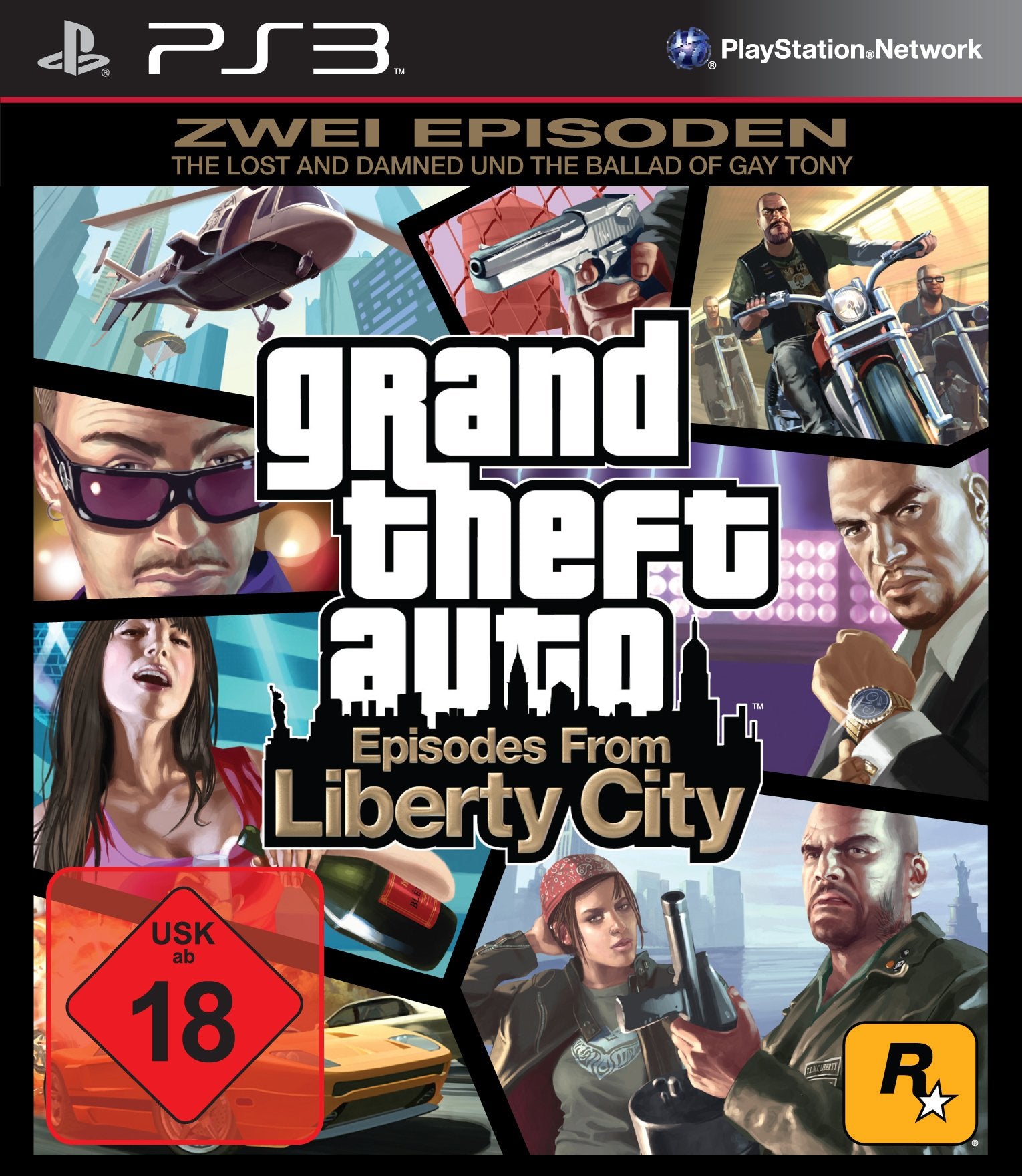 Grand Theft Auto: Episodes from Liberty City - Zwei komplette Spiele: "The Lost and Damned" + "The Ballad of Gay Tony" PlayStation 3
