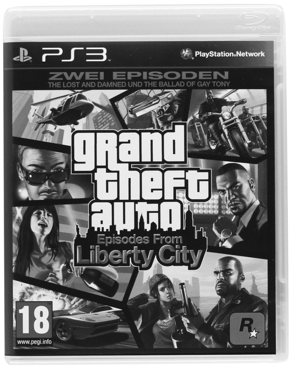 Grand Theft Auto: Episodes from Liberty City - Zwei komplette Spiele: "The Lost and Damned" + "The Ballad of Gay Tony" PlayStation 3