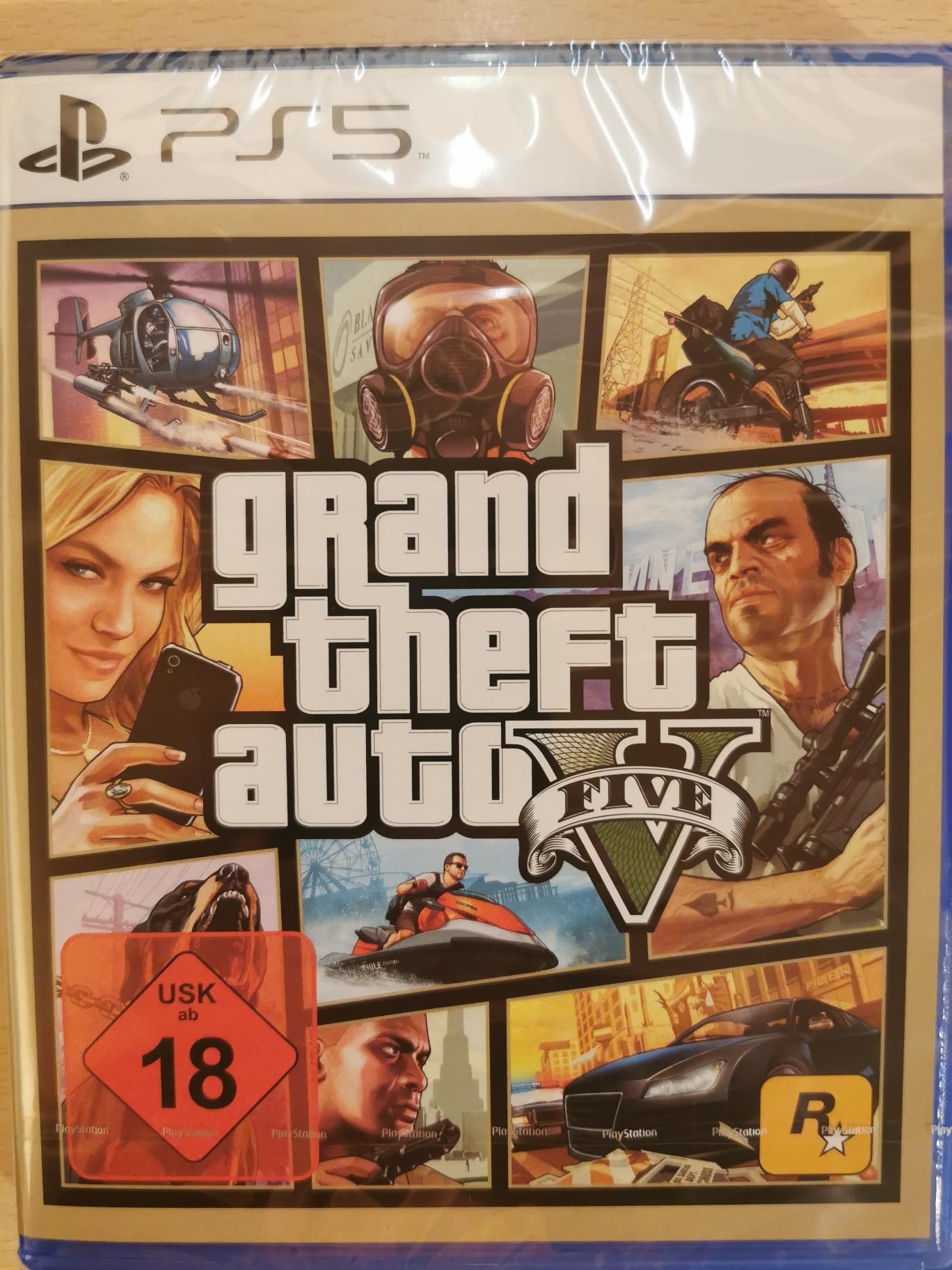 GTA 5 - Grand Theft Auto V für PS5 (100% UNCUT) (Deutsche Verpackung) PlayStation 5