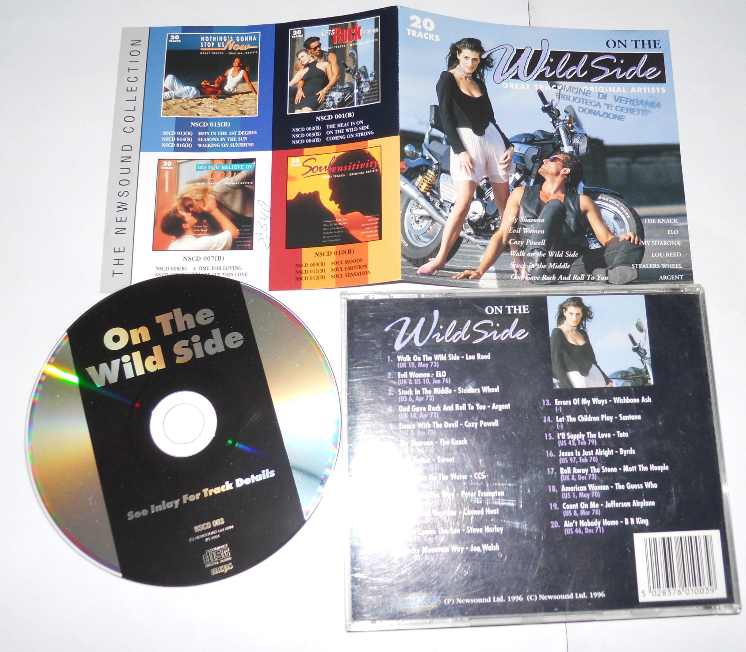 ON THE WILD SIDE Compilation - Lou Reed/ELO/Toto/Byrds... (1996 Newsound) - CD.. Music
