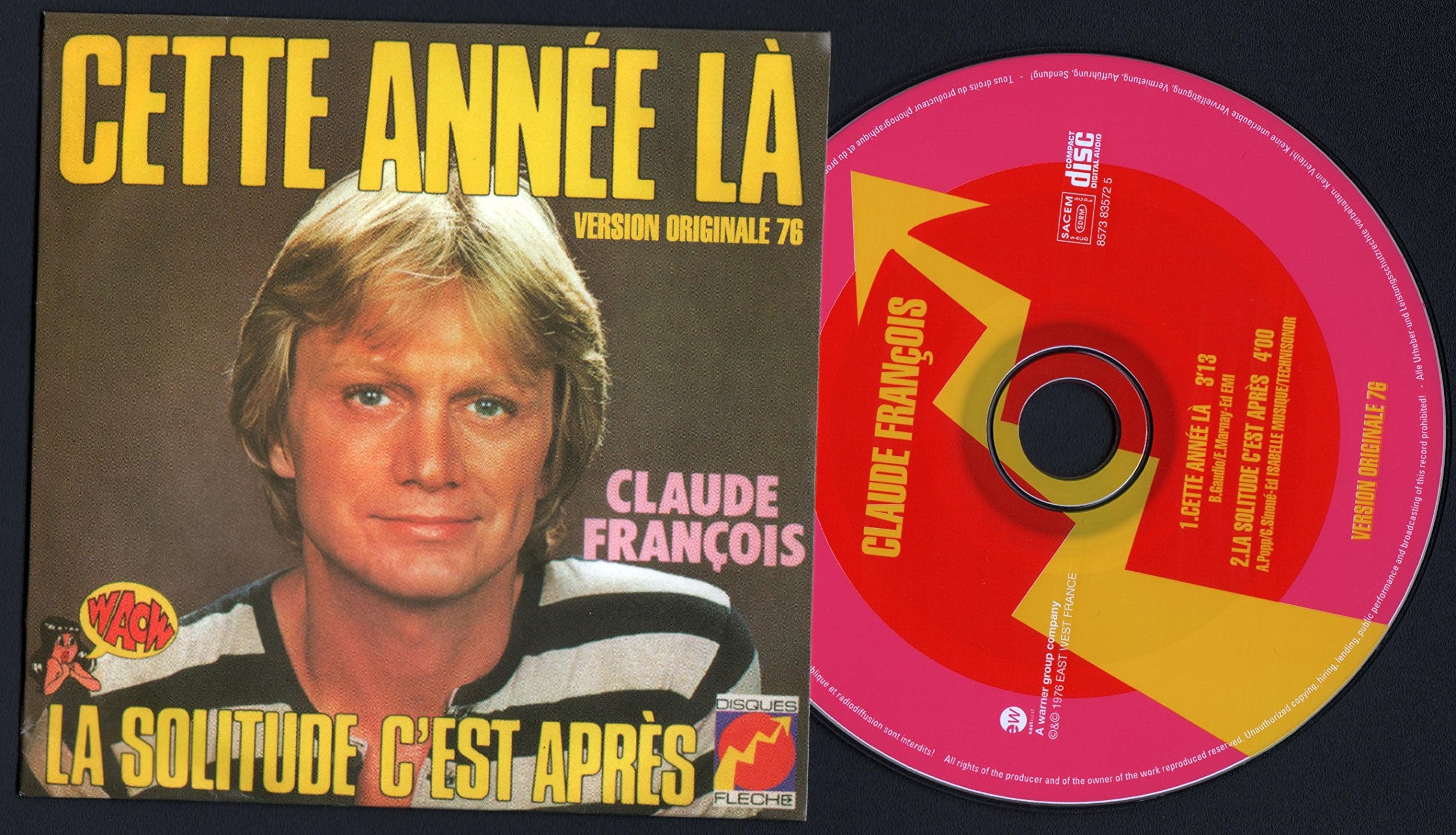 Cette année là 2-TRACK CARD SLEEVE 1) Cette année là 2) La solitude c'est apres CDSINGLE Music