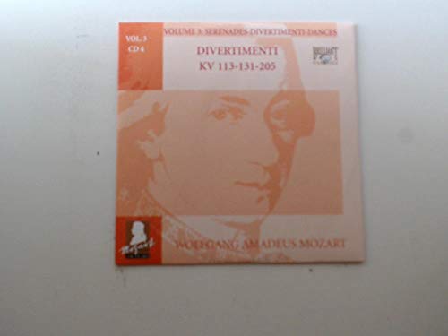 Mozart Volume 3 Serenades - Divertimenti - Dances. Divertimenti KV 113/131/205. Music
