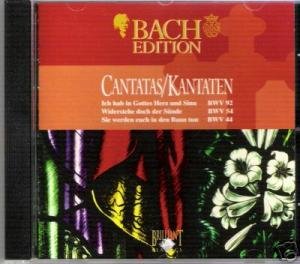 1-CD BACH - CANTATAS - BWV 92 / 54 /44 Music