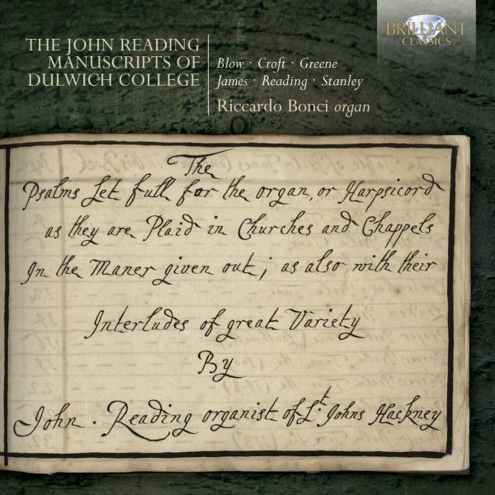 The John Reading Manuscripts Of Dulwich College Classical