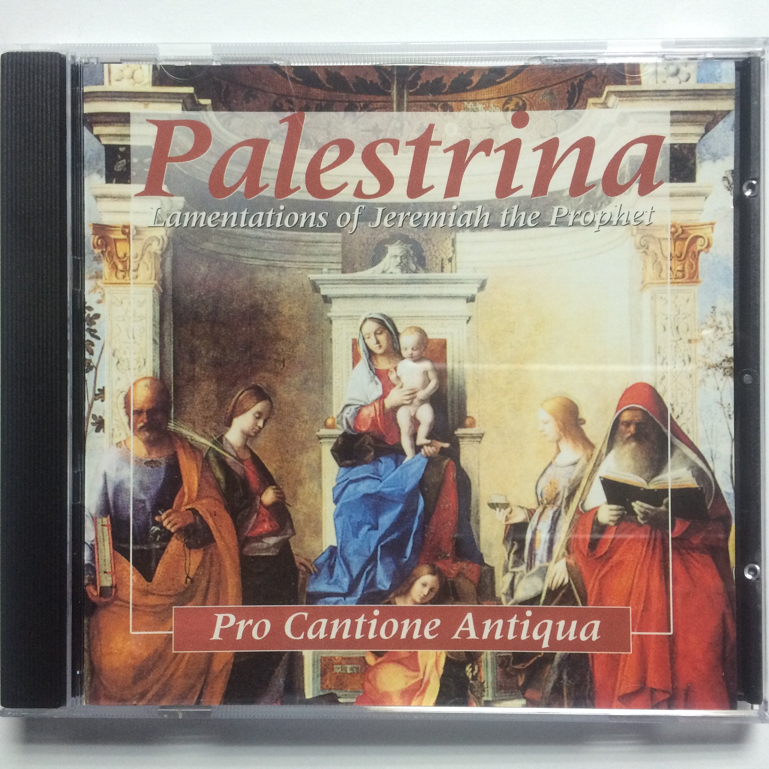 1-CD PALESTRINA - LAMENTATIONS OF JEREMIAH THE PROPHET - PRO CANTIONE ANTIQUA / BRUNO TURNER Music