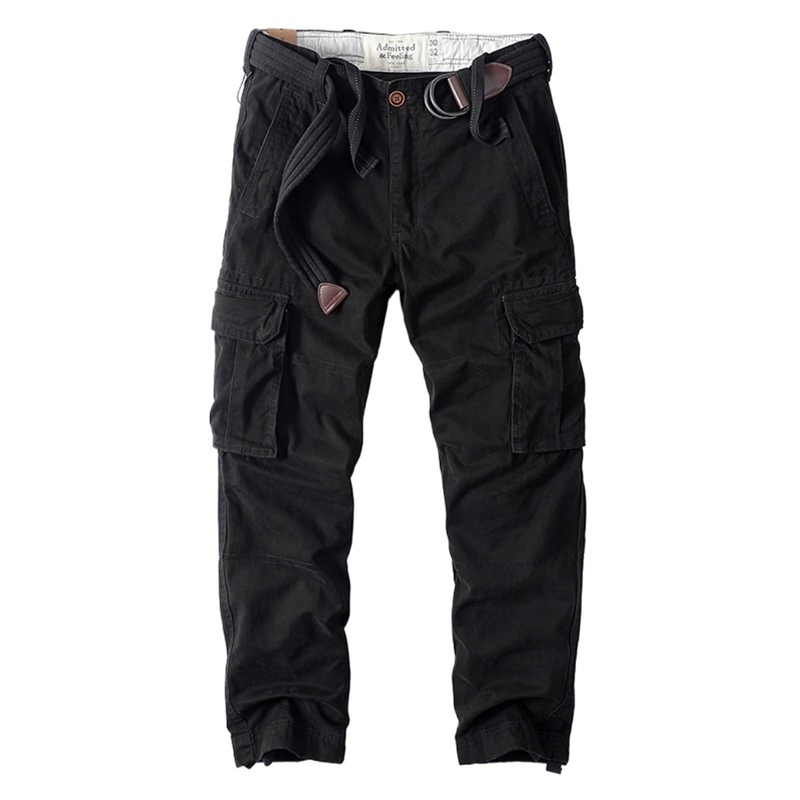 SONCIP Mens Combat Work Trousers, with Button&Zip Fly, Suitable for various occasions, Work(Black_36) game