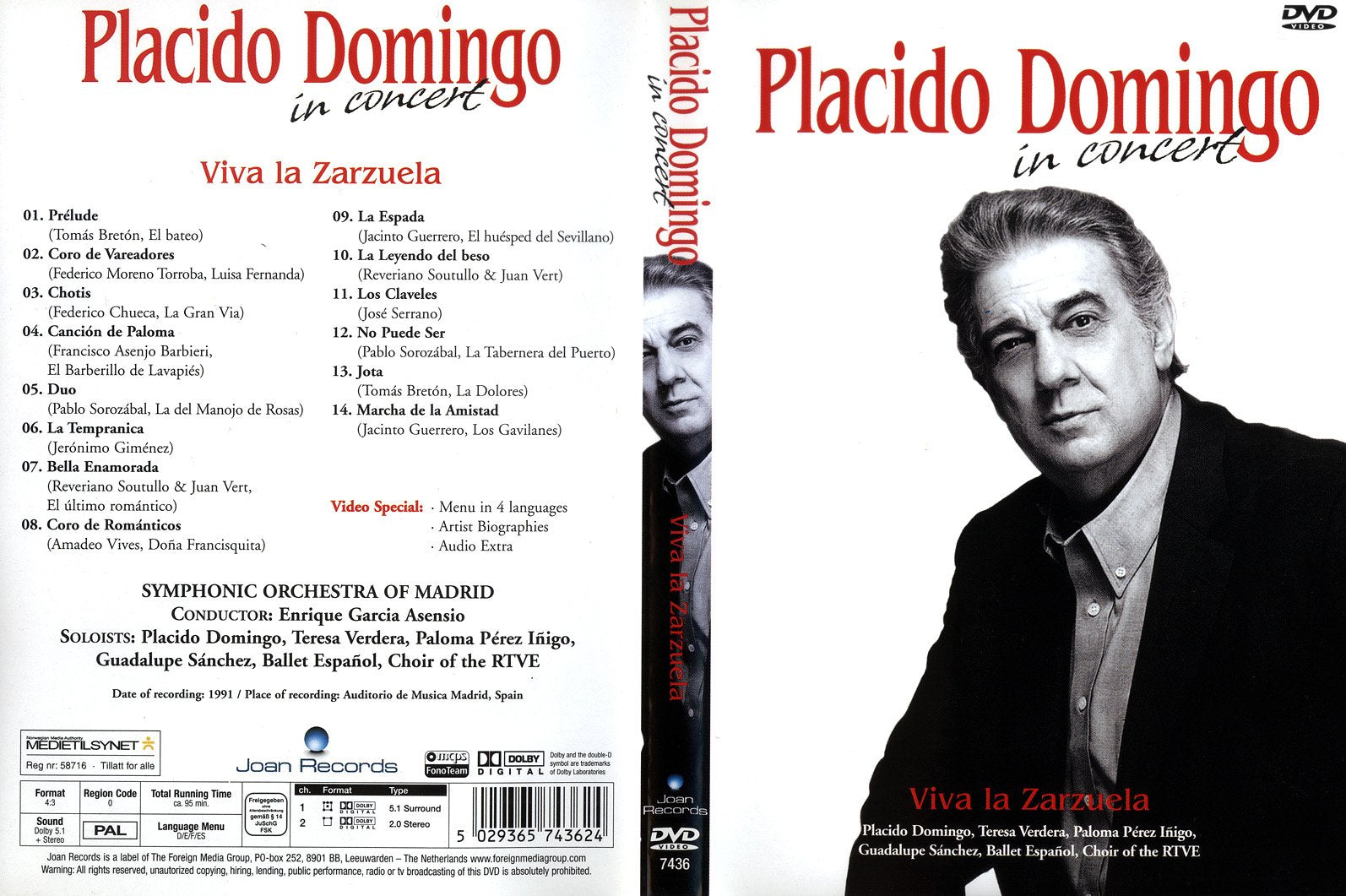 Placido Domingo in Concert - Viva la Zarzuela Films