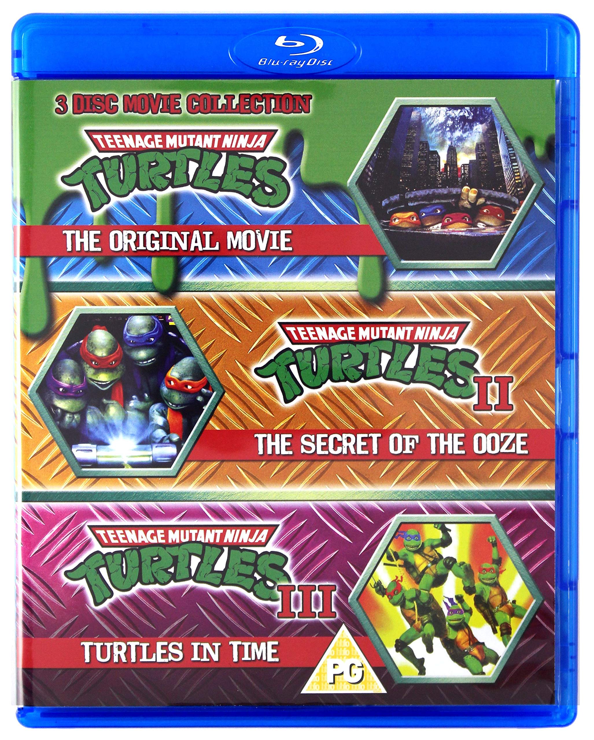 Teenage Mutant Ninja Turtles - The Movie Collection - 3 Disc Set (Teenage Mutant Ninja Turtles/Secret Of The Ooze/Turtles In Time) (Blu-ray) Movies