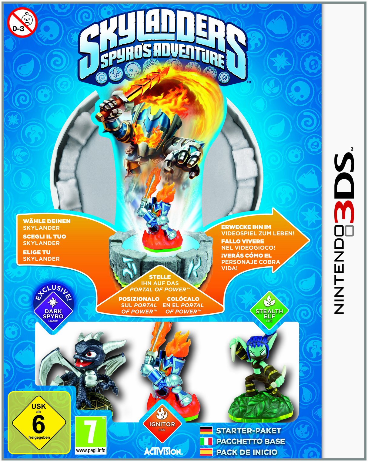 Skylanders: Spyro's Adventure - Starter Pack inkl. 3 Figuren Nintendo DS