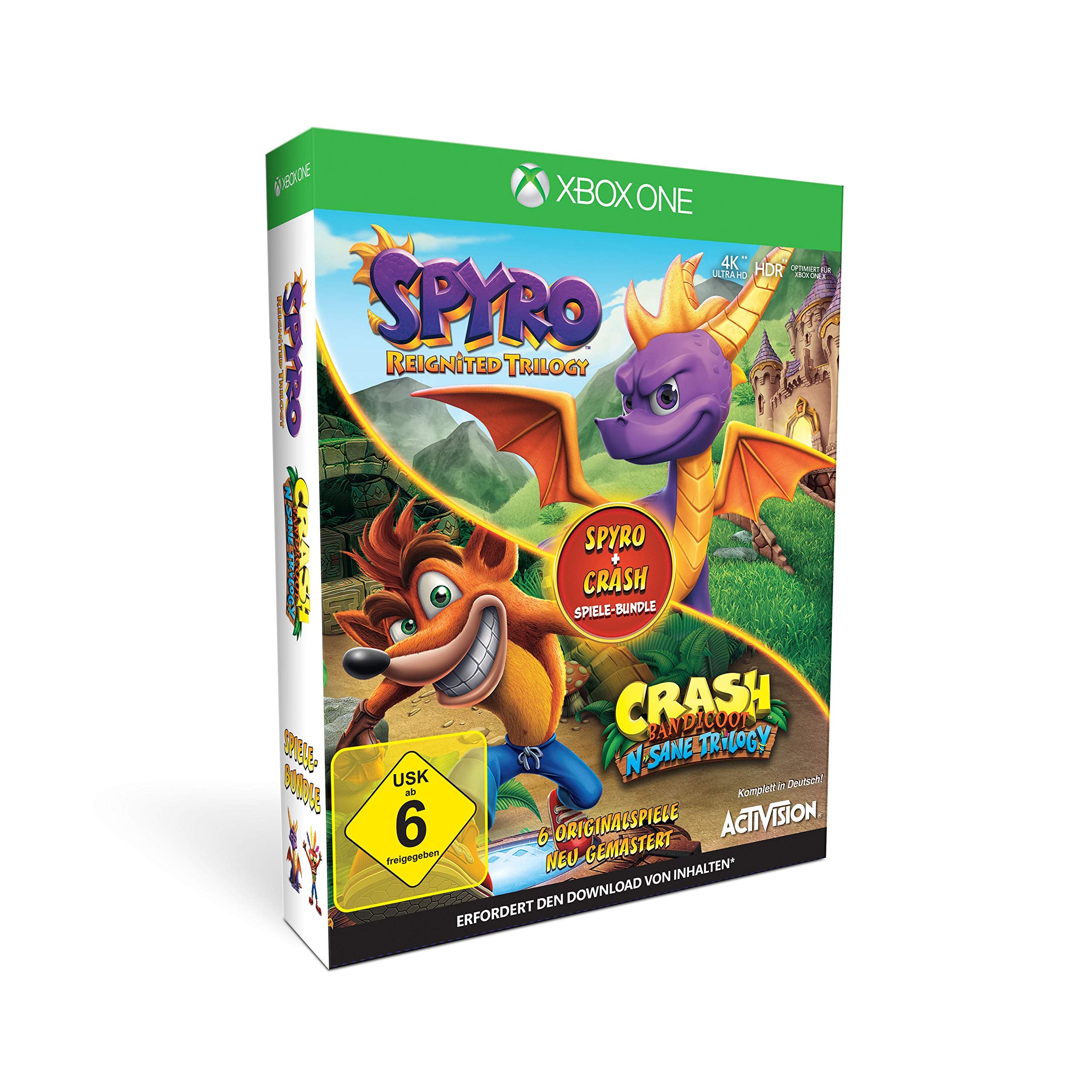 Spyro + Crash Remastered Spiele Bundle - Xbox One
