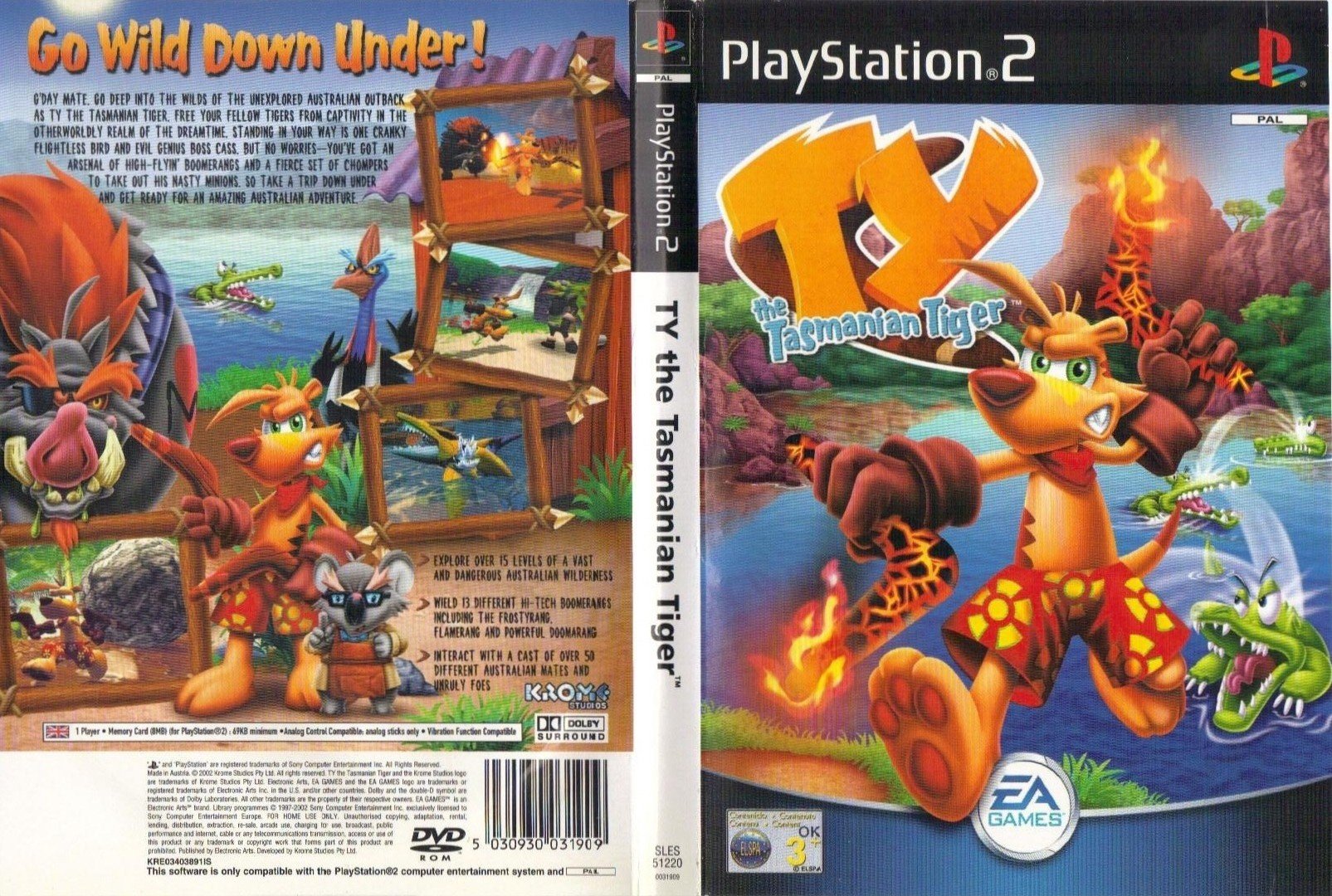 Ty The Tasmanian Tiger UK IMPORT Games