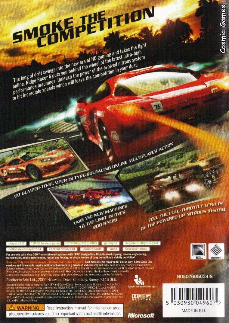 Ridge Racer 6 (Xbox 360) Xbox 360