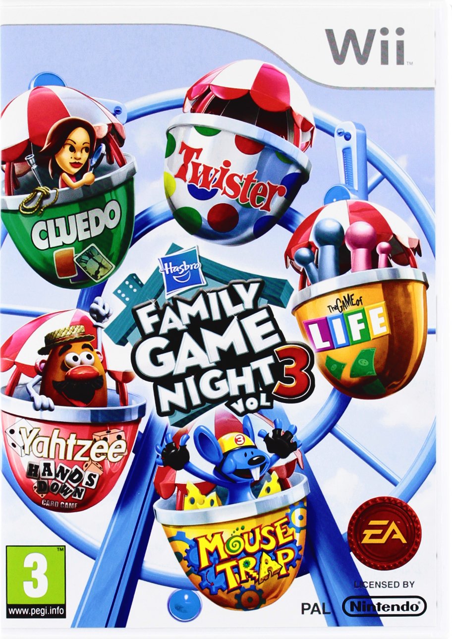 Hasbro Family Game Night 3 Game Wii Wii