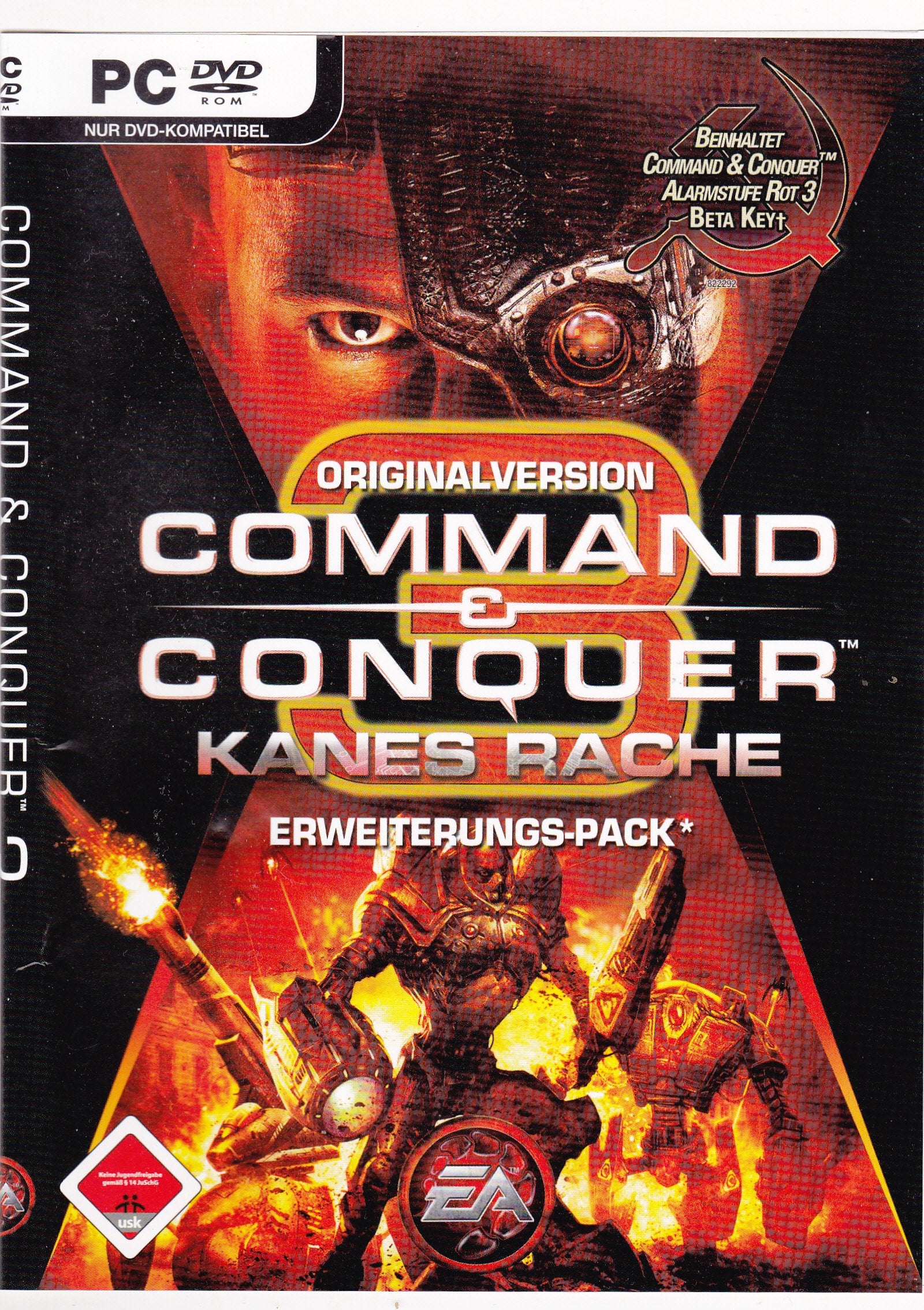 Command & Conquer 3: Kanes Rache Originalversion Add-on (DVD-ROM) - inkl. Beta-Key für Alarmstufe Rot 3 PC