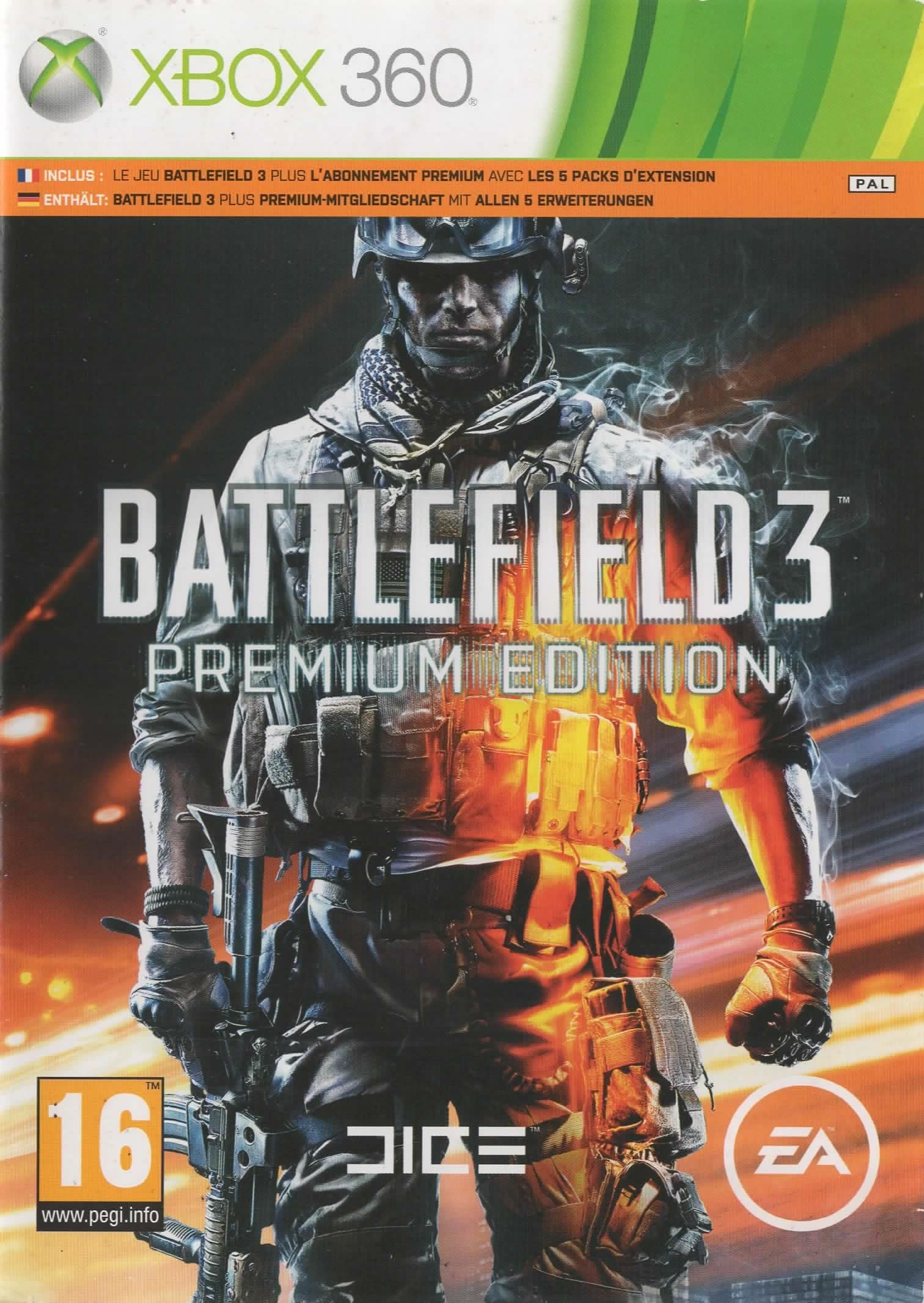 Battlefield 3 Premium Edition (PEGI) (XBOX 360) (USK 18) Xbox 360