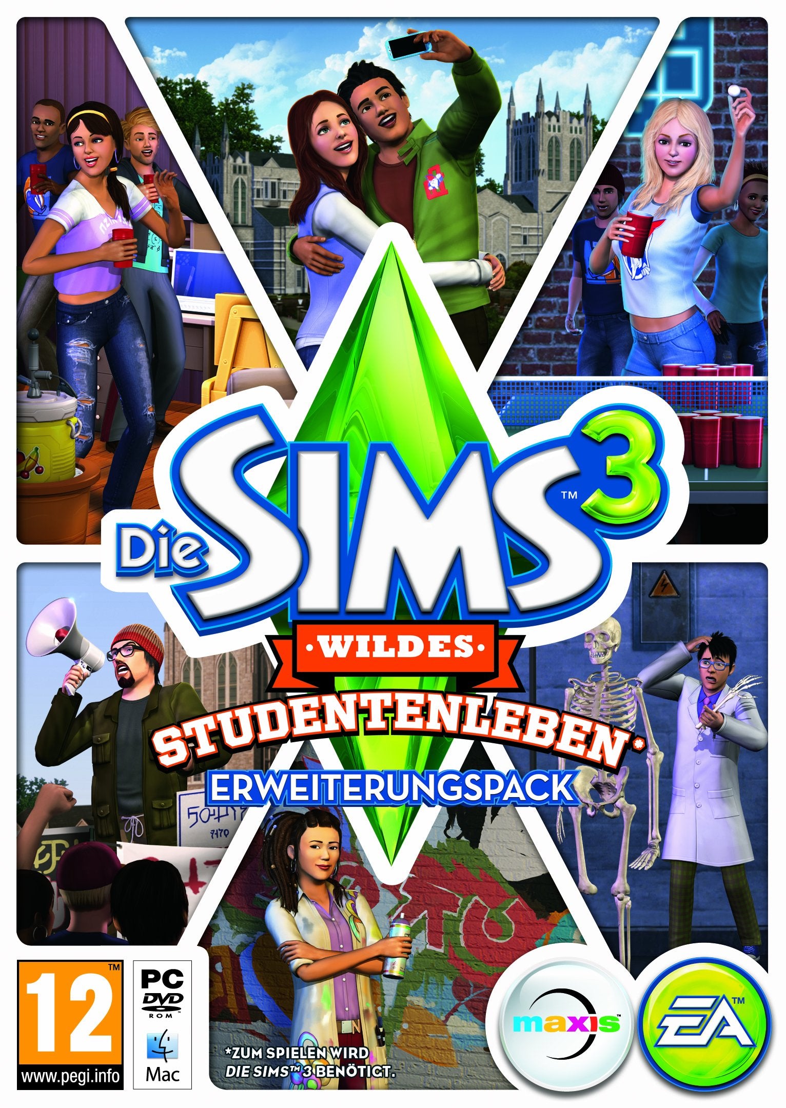 Die Sims 3: Wildes Studentenleben (Add - On) - PC