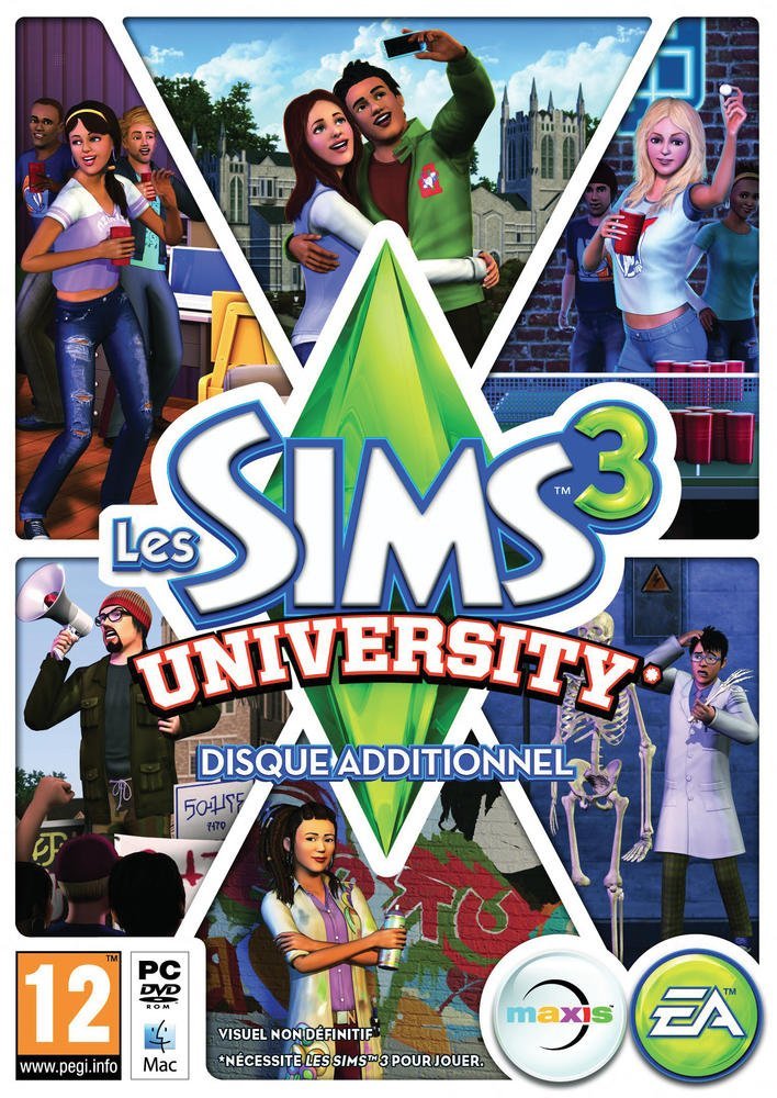 Pccd the sims 3 : university life (expansion pack) (eu) PC