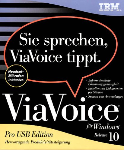 IBM Via Voice 10.0 USB Edition CD Pro USB R10.0 Ed Other software
