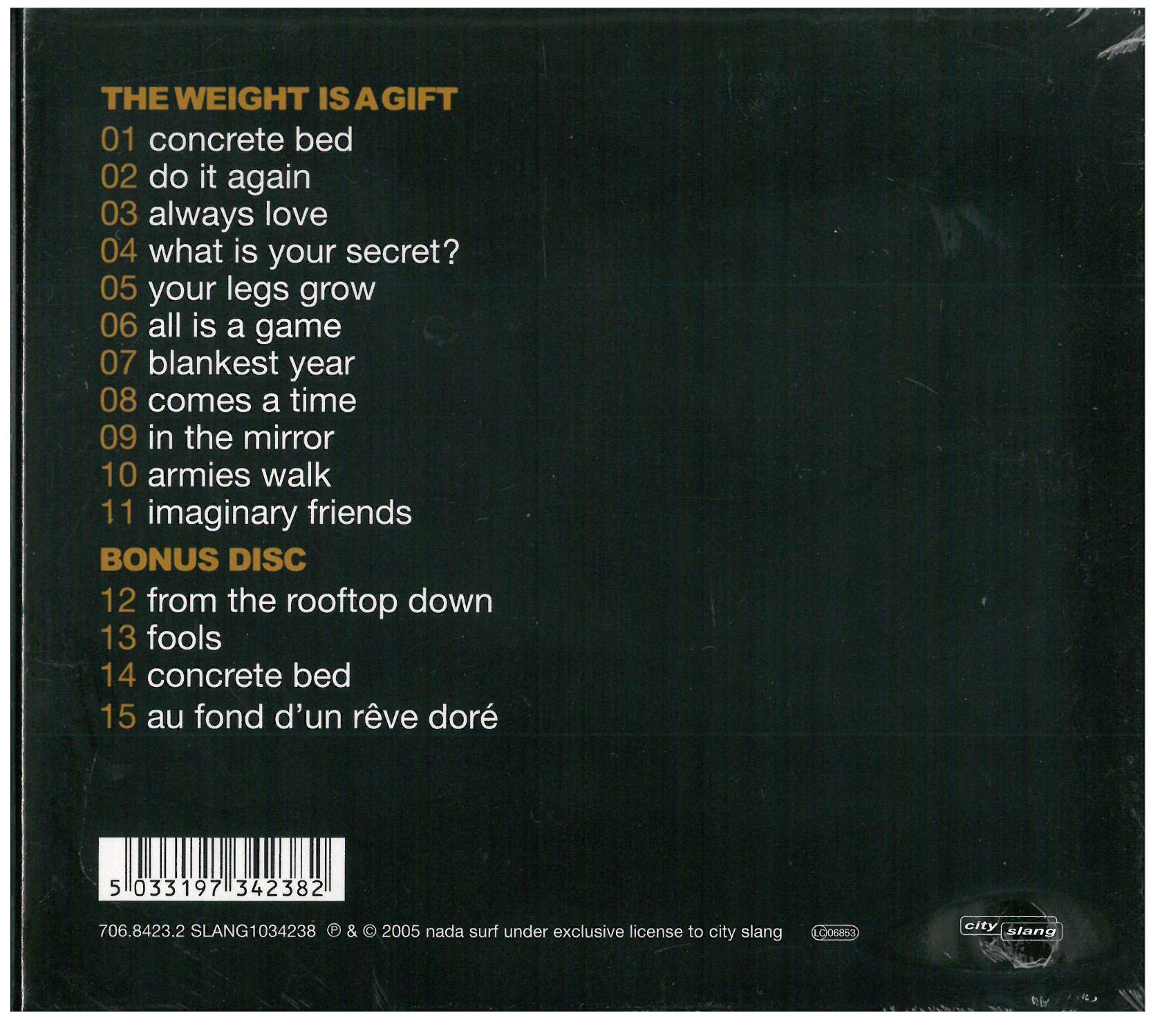 The Weight Is a Gift (Limited Edition) Alternative & Indie