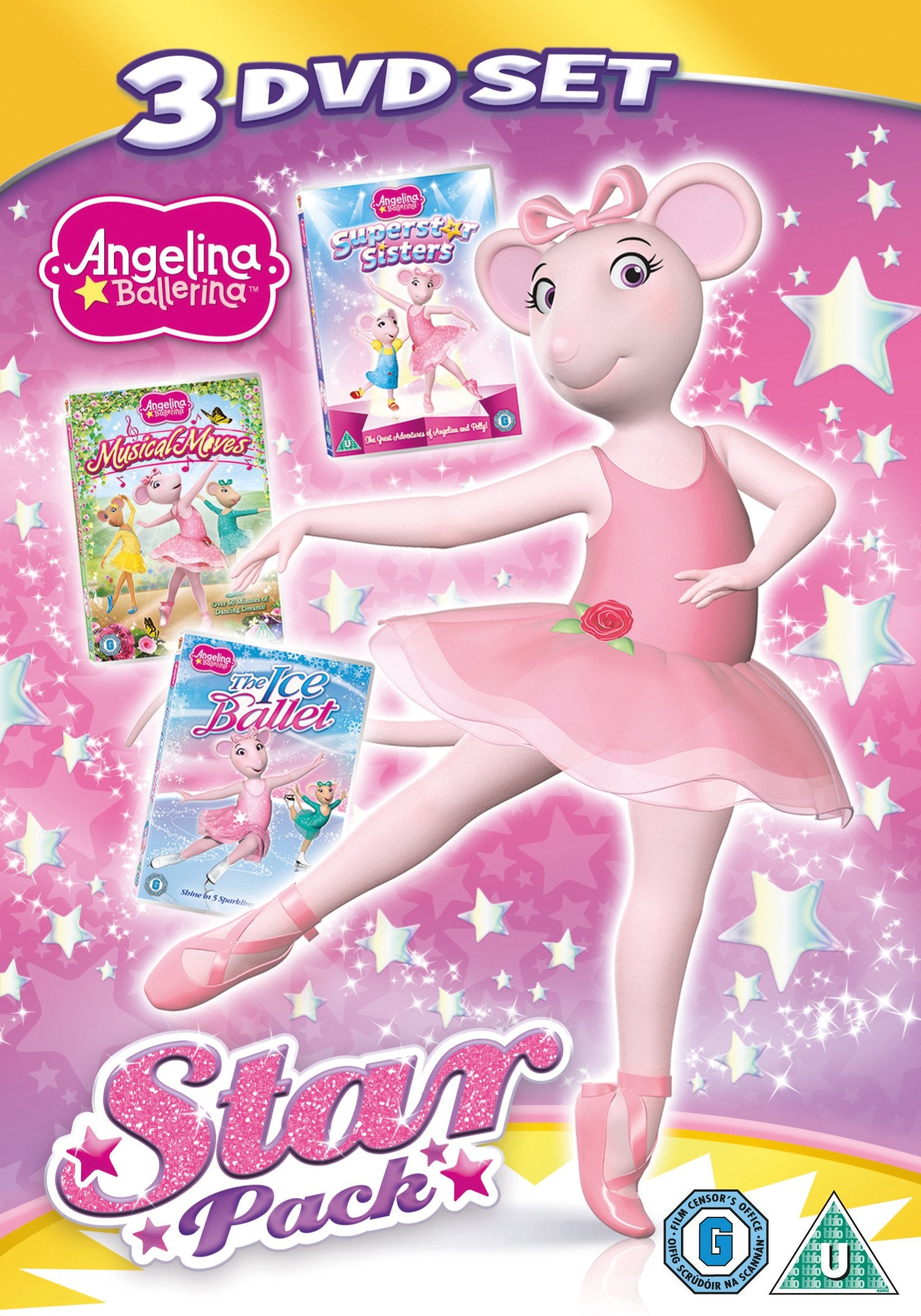 Angelina Ballerina Star Pack Triple Ice Ballet dvd