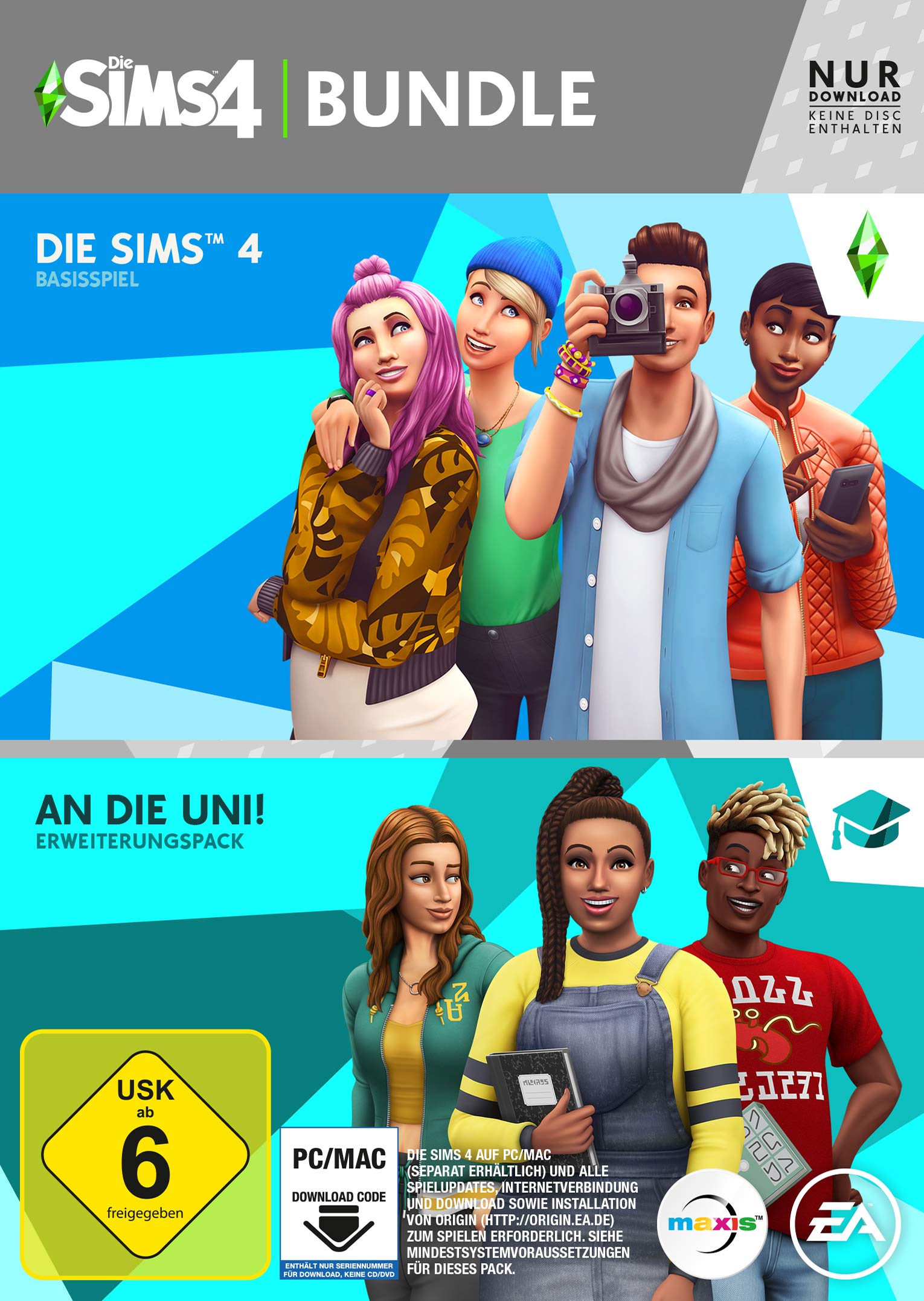 Product Image: THE SIMS 4 Plus Discover University Bundle: Base game EP8 - -