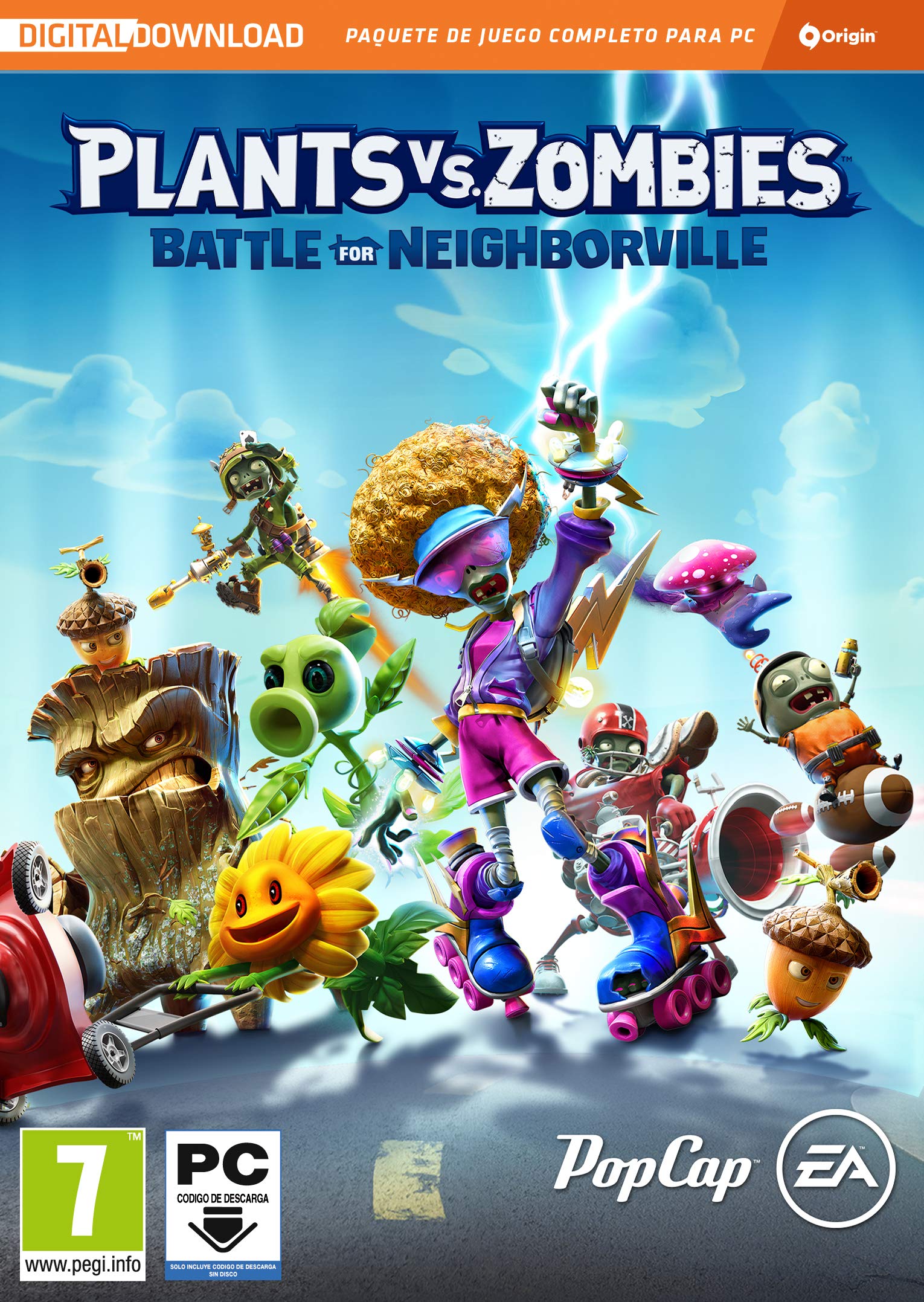 PVZ Battle for Neighborville PCWin | Box with Download Code | Video Games | Spanish game
