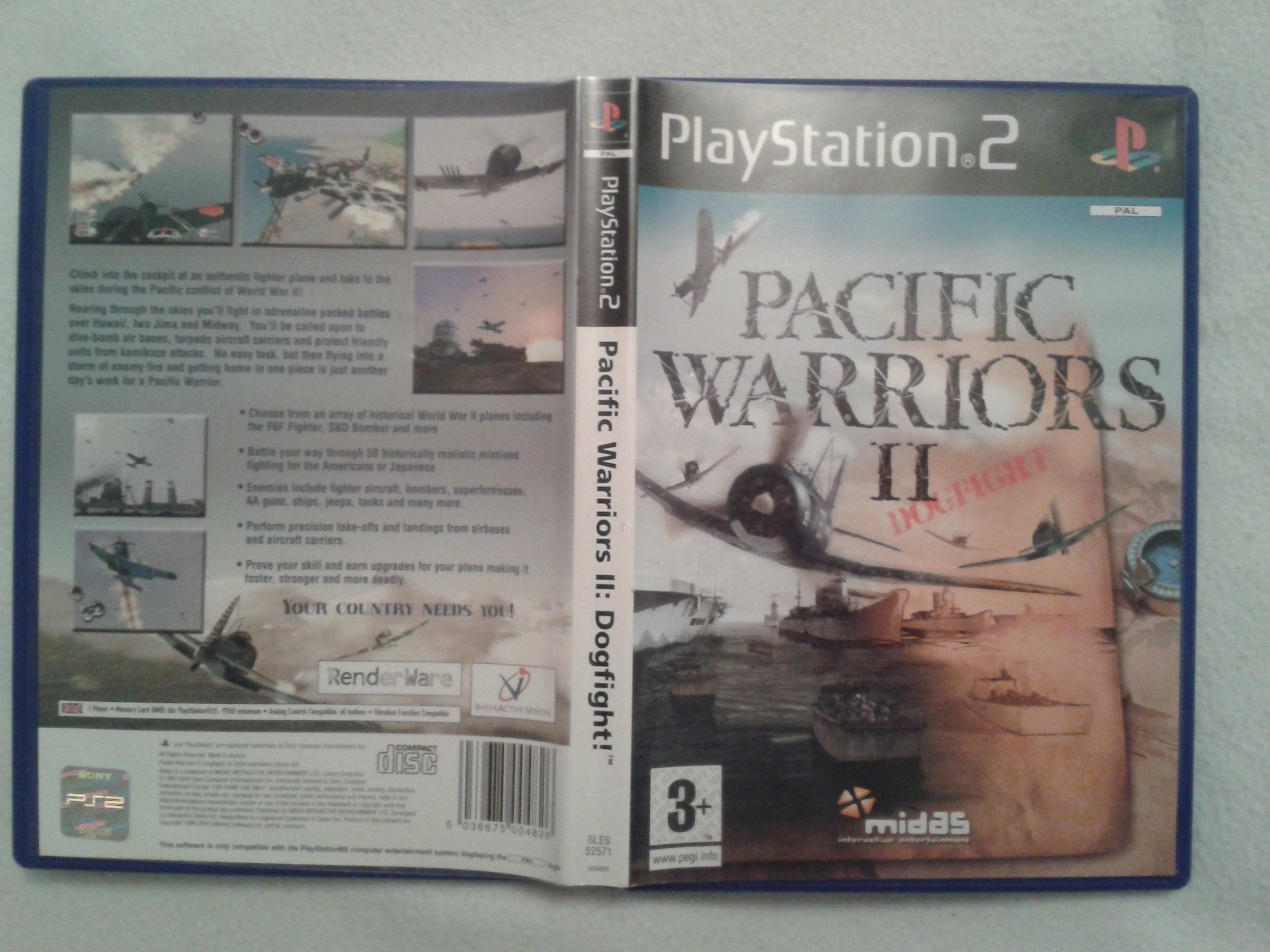 Pacific Warriors II: Dogfight PlayStation 2