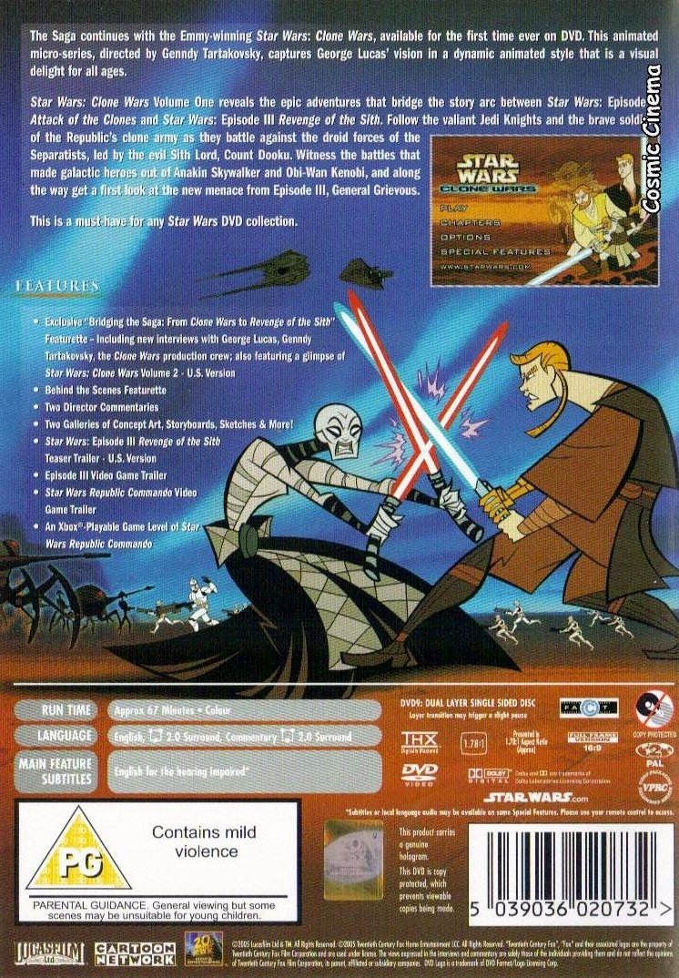 Star Wars: Clone Wars - Vol. 1 Movies