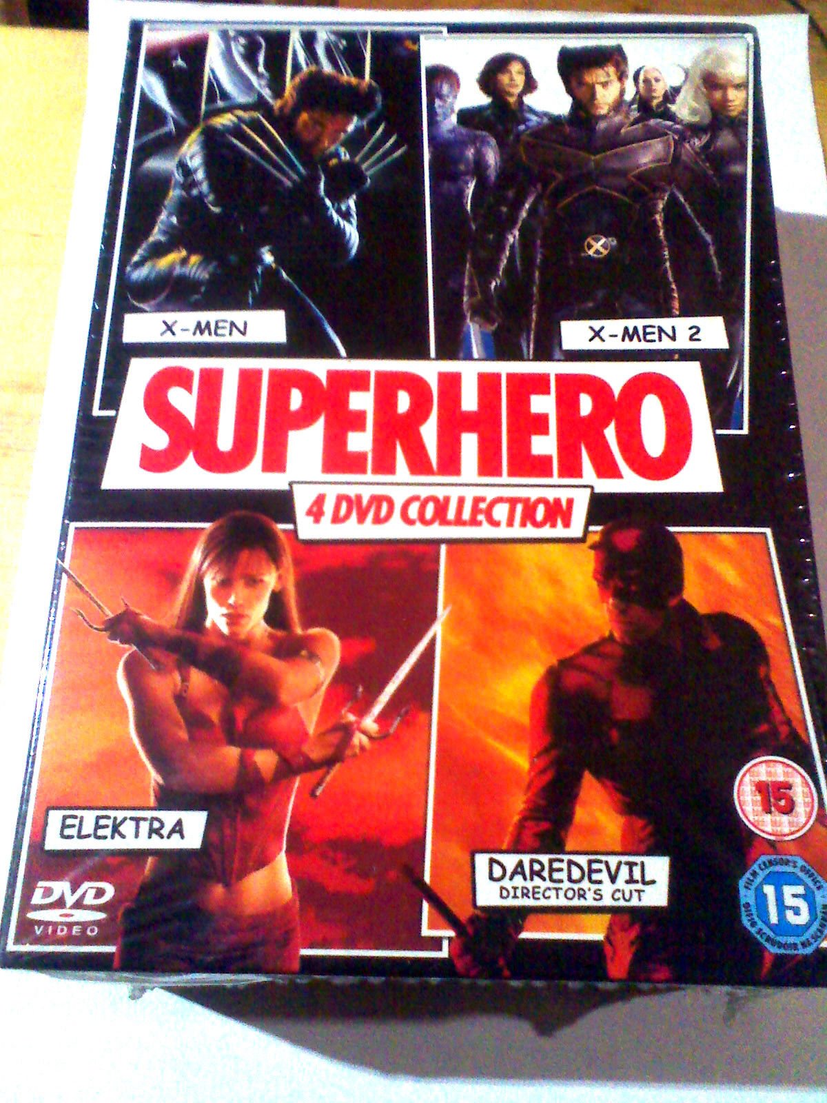 Superhero Boxset: X-men/x-men 2/daredevil/elektra Films