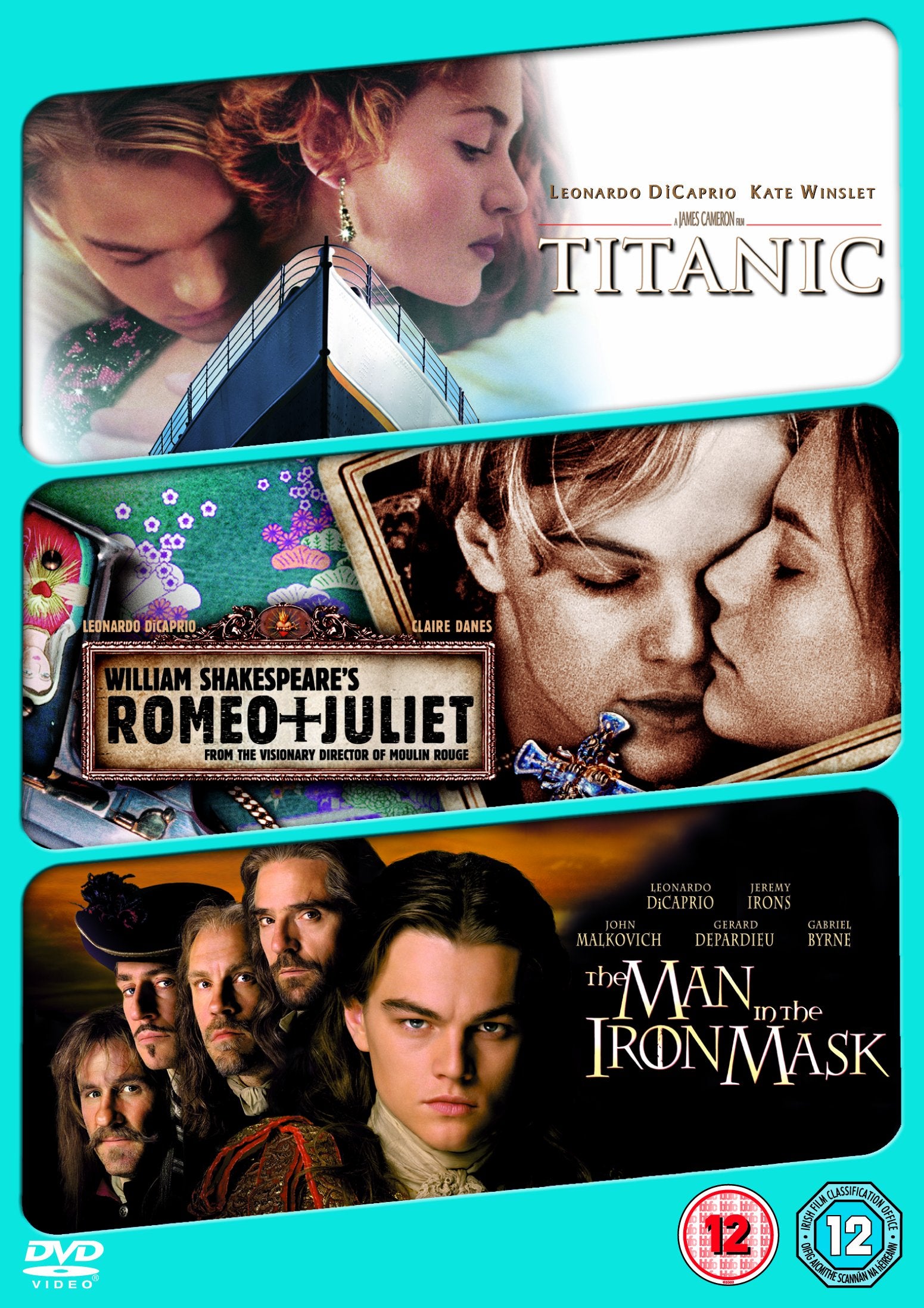 Titanic/The Man In The Iron Mask/Romeo And Juliet Films