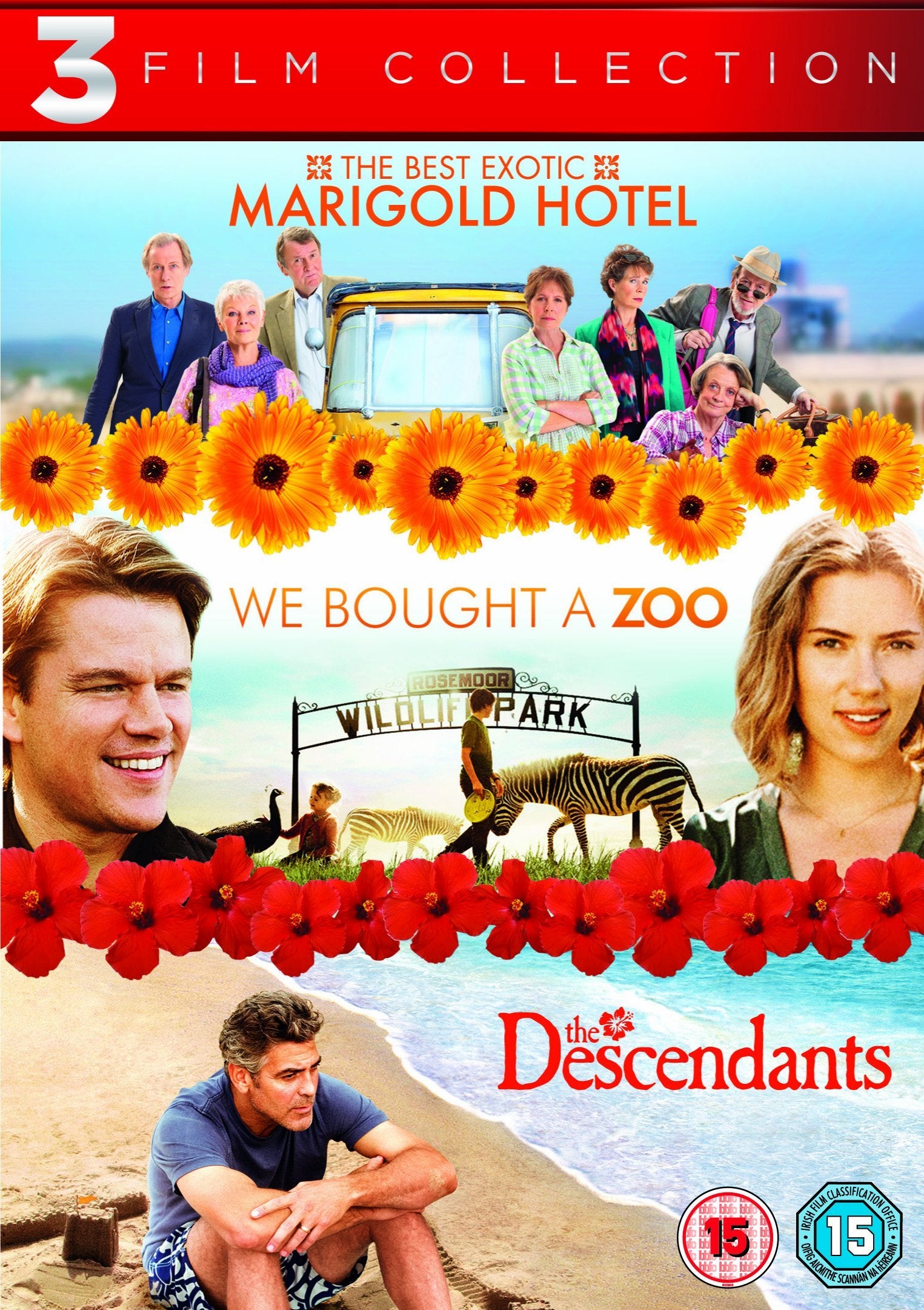 The Best Exotic Marigold Hotel / We Bought a Zoo / The Descendants Triple Pack Films