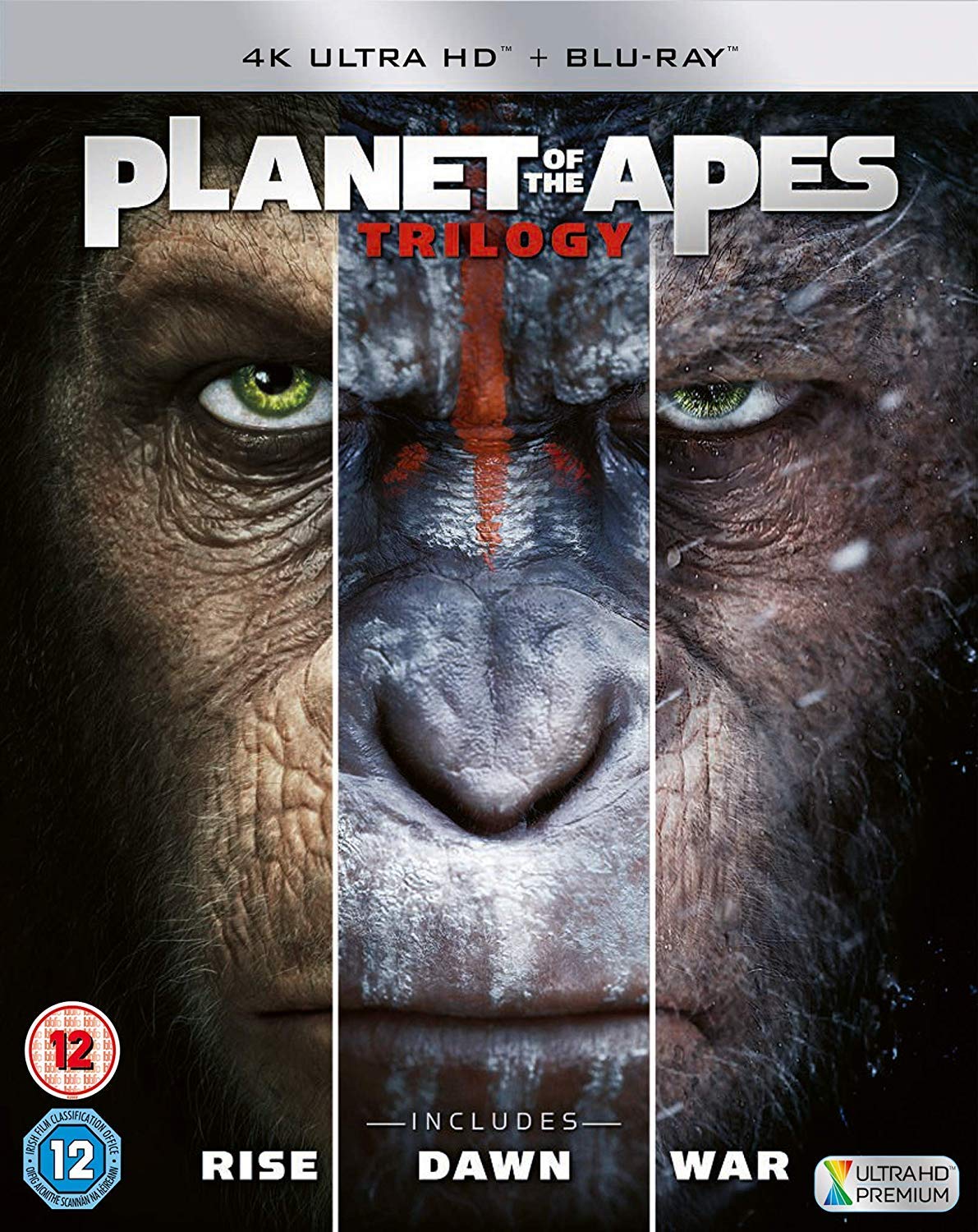 Planet Of The Apes Trilogy Boxset 4K Ultra-HD Films