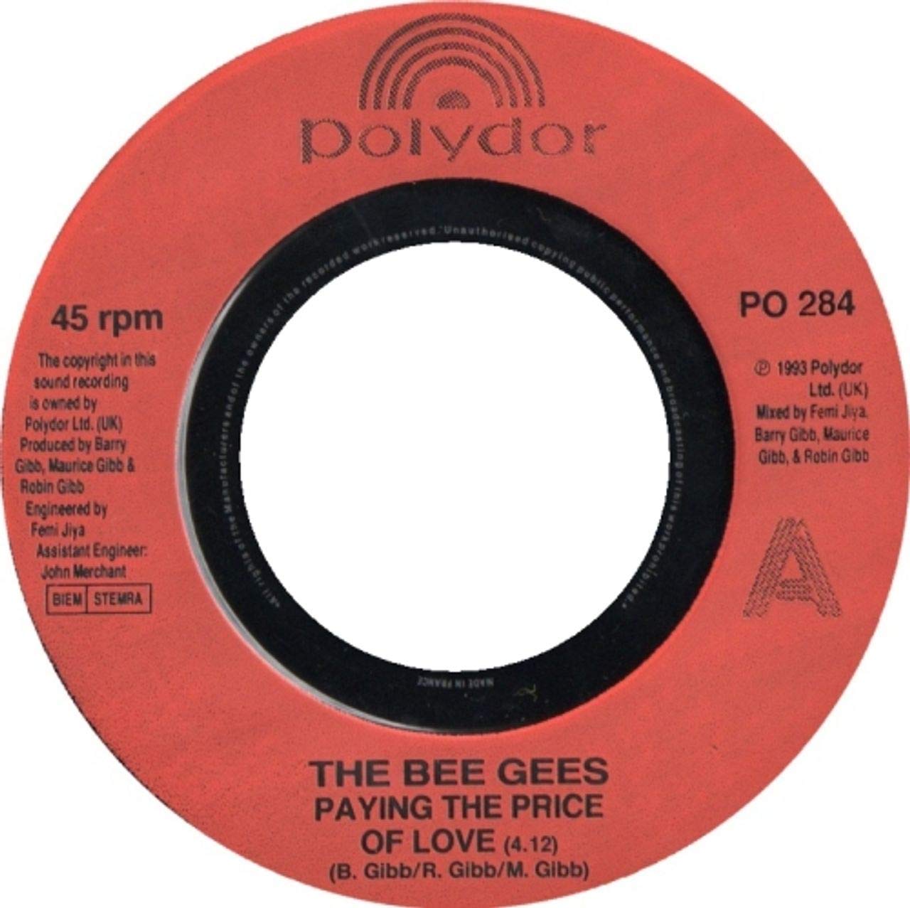 Paying the price of love (1993) / Vinyl single Music