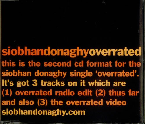 Product Image: Overrated(2track)