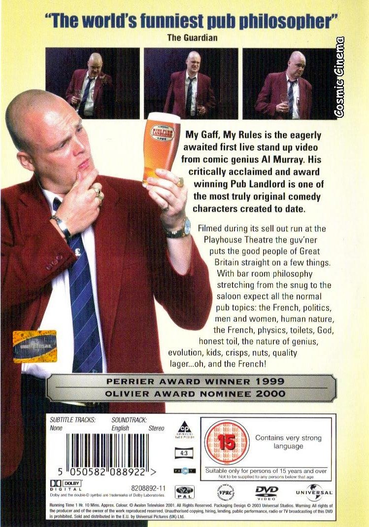 Al Murray - The Pub Landlord: My Gaff My Rules Films