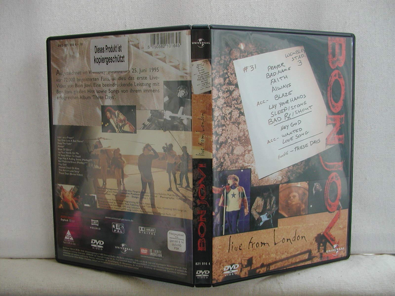 Bon Jovi-London Dvd S/T Musik Films
