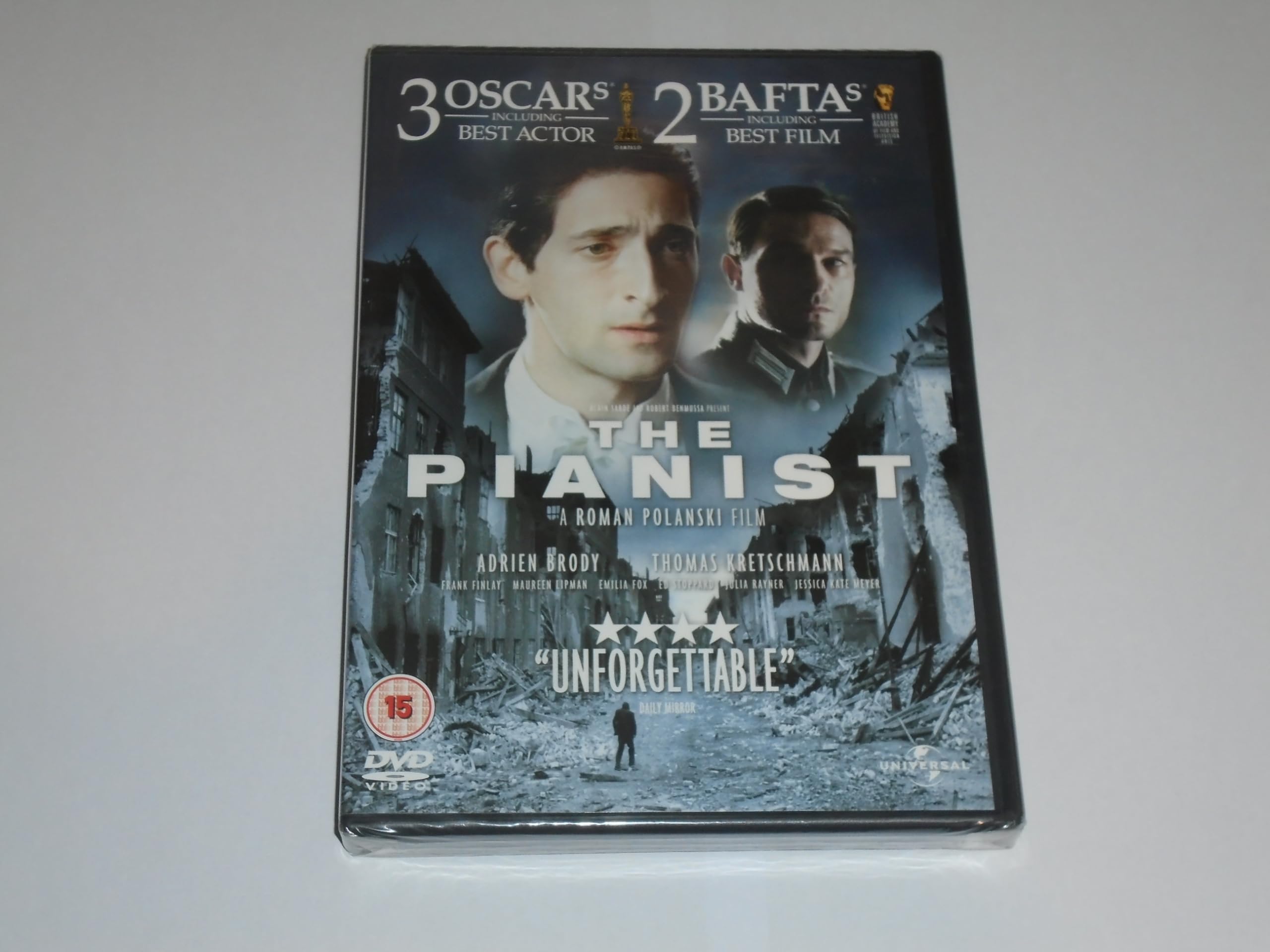 The Pianist - Adrien Brody as Wladyslaw Szpilman; Thomas Kretschmann as Captain Wilm Hosenfel DVD Movies