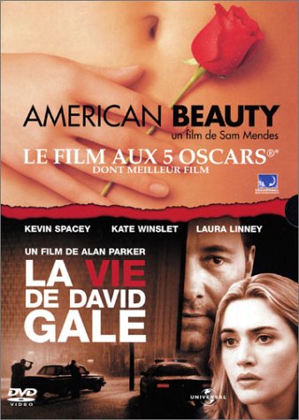 Coffret Kevin Spacey 2 DVD : American beauty / La vie de David Gale Films