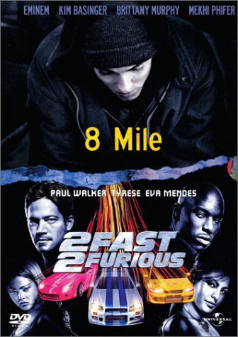 Coffret Street Generation 2 DVD : 2 Fast 2 Furious / 8 mile Films