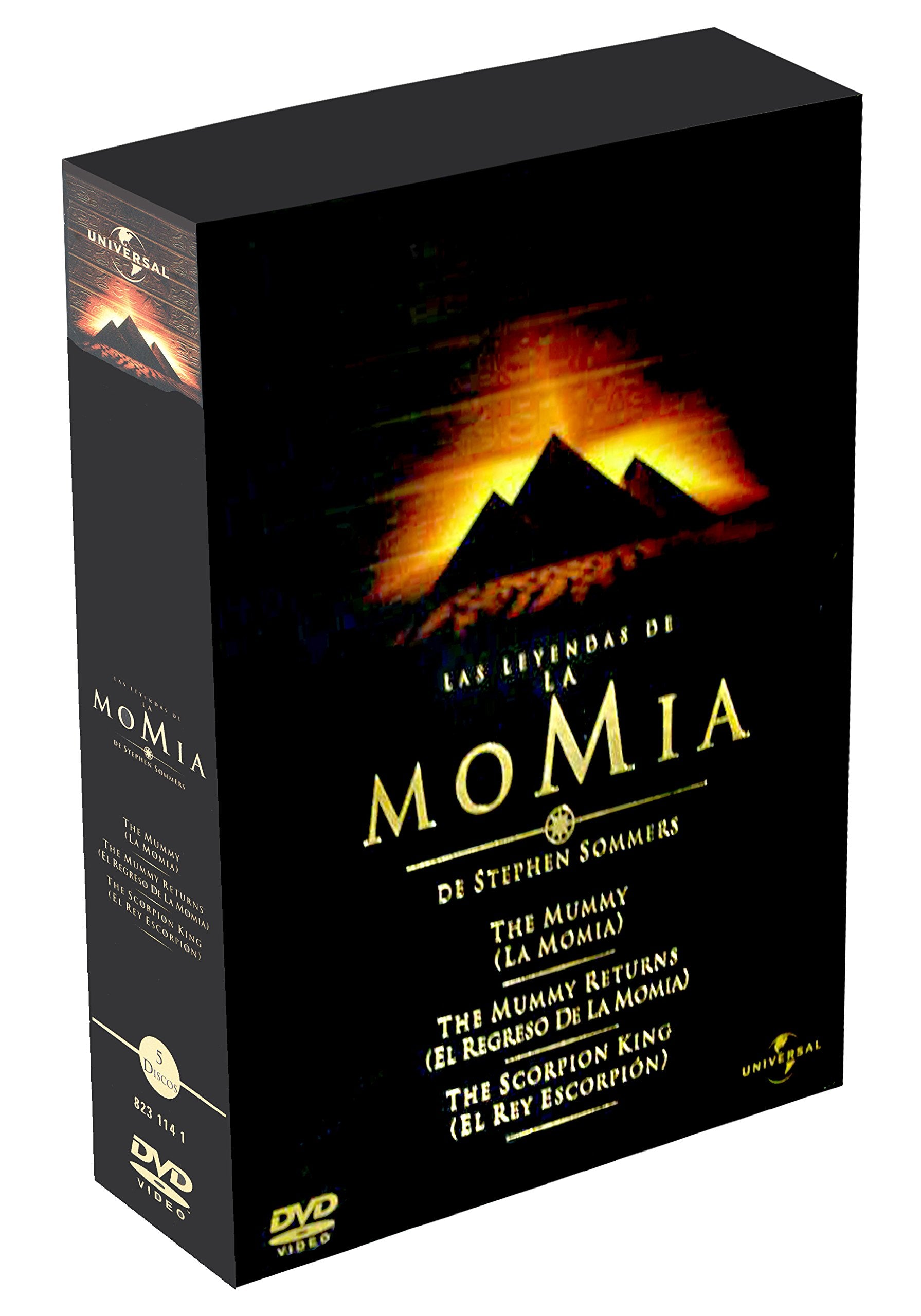 PACK LAS LEYENDAS DE LA MOMIA (La Momia, El Regreso de la Momia, El Rey Escorpión) EDICIÓN ESPECIAL 5 DVD dvd