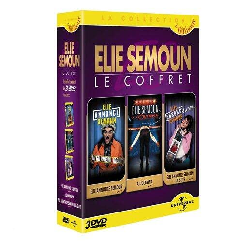 Coffret Elie Semoun 3 DVD : Elie Annonce Semoun / la suite/ A l'Olympia Films