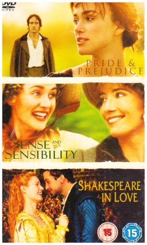 Pride and Prejudice/Sense and Sensibility/Shakespeare in Love Films