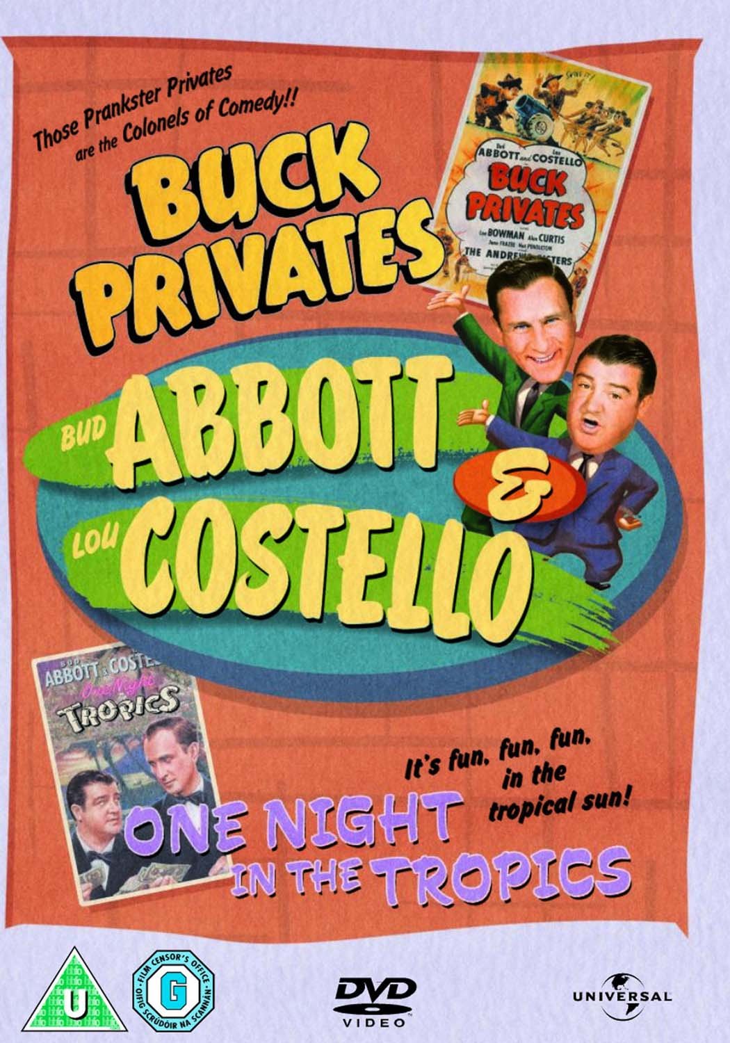 Abbott and Costello - Buck Privates/ One Night In The Tropics Films