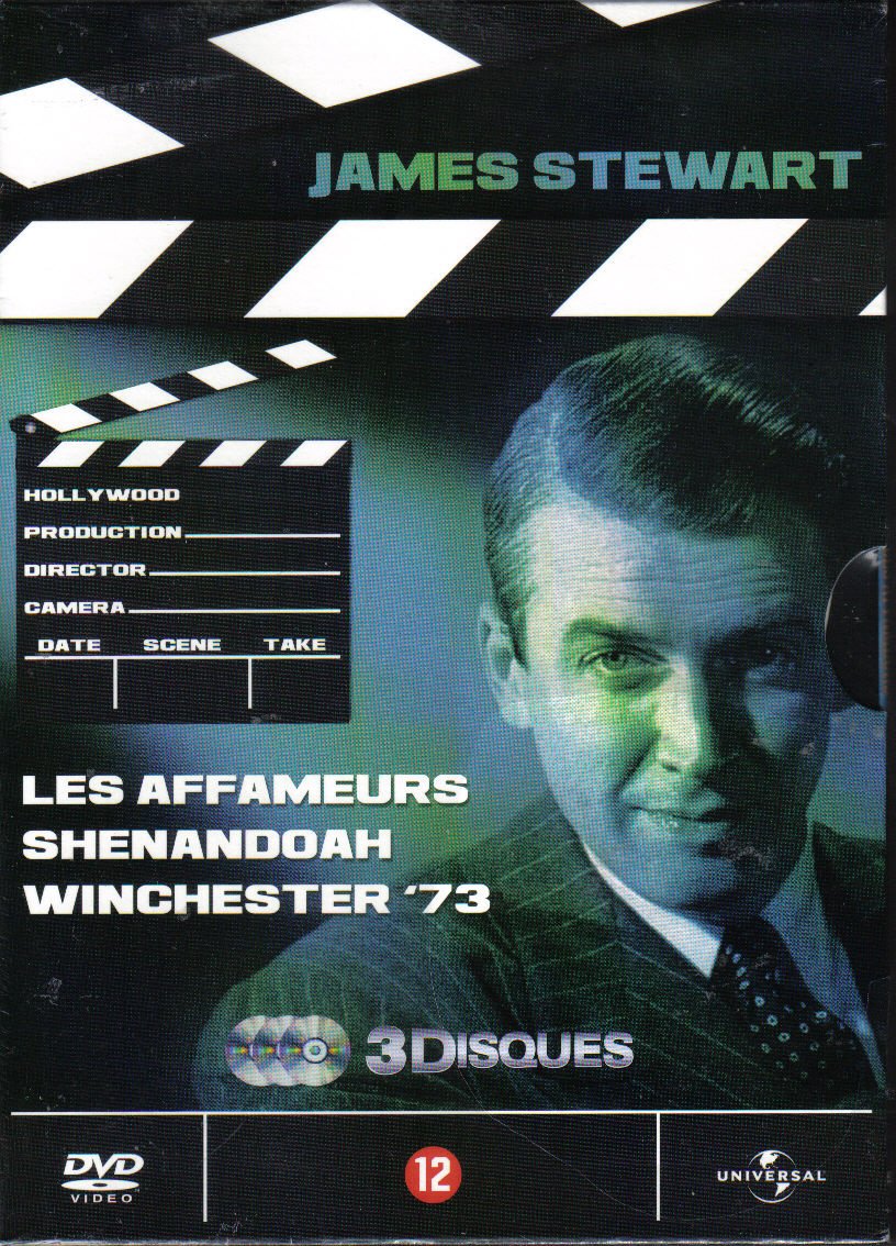 James stewart: Les affameurs/Shenandoah/Winchester '73 dvd