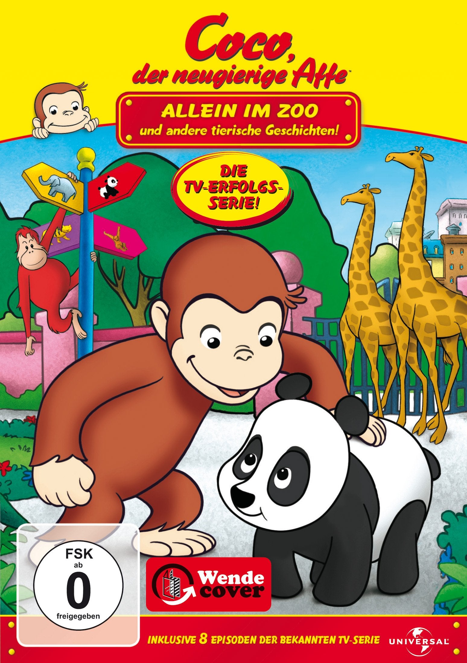 Coco, der neugierige Affe Teil 1.  Allein im Zoo und andere tierische Geschichten Box sets