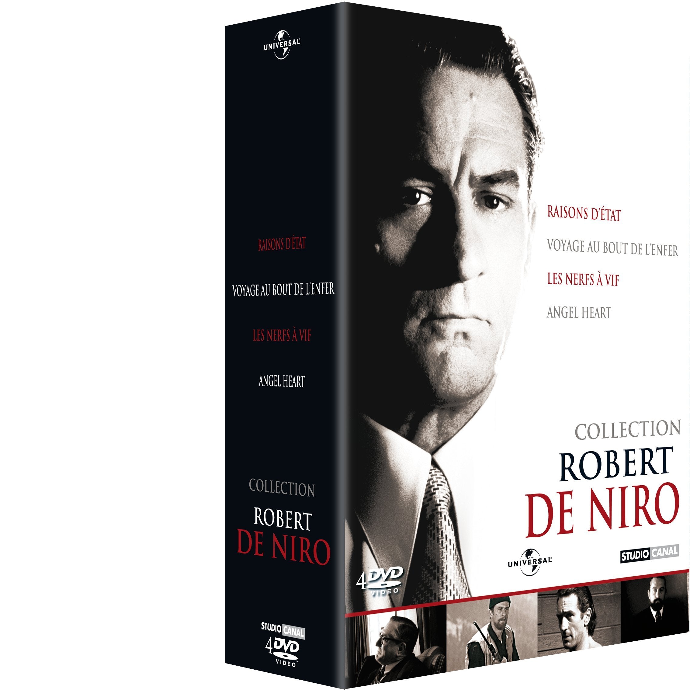Coffret robert de niro : raisons d'etat ; nerfs a vif ; voyage au bout de l'enfer ; angel heart Movies