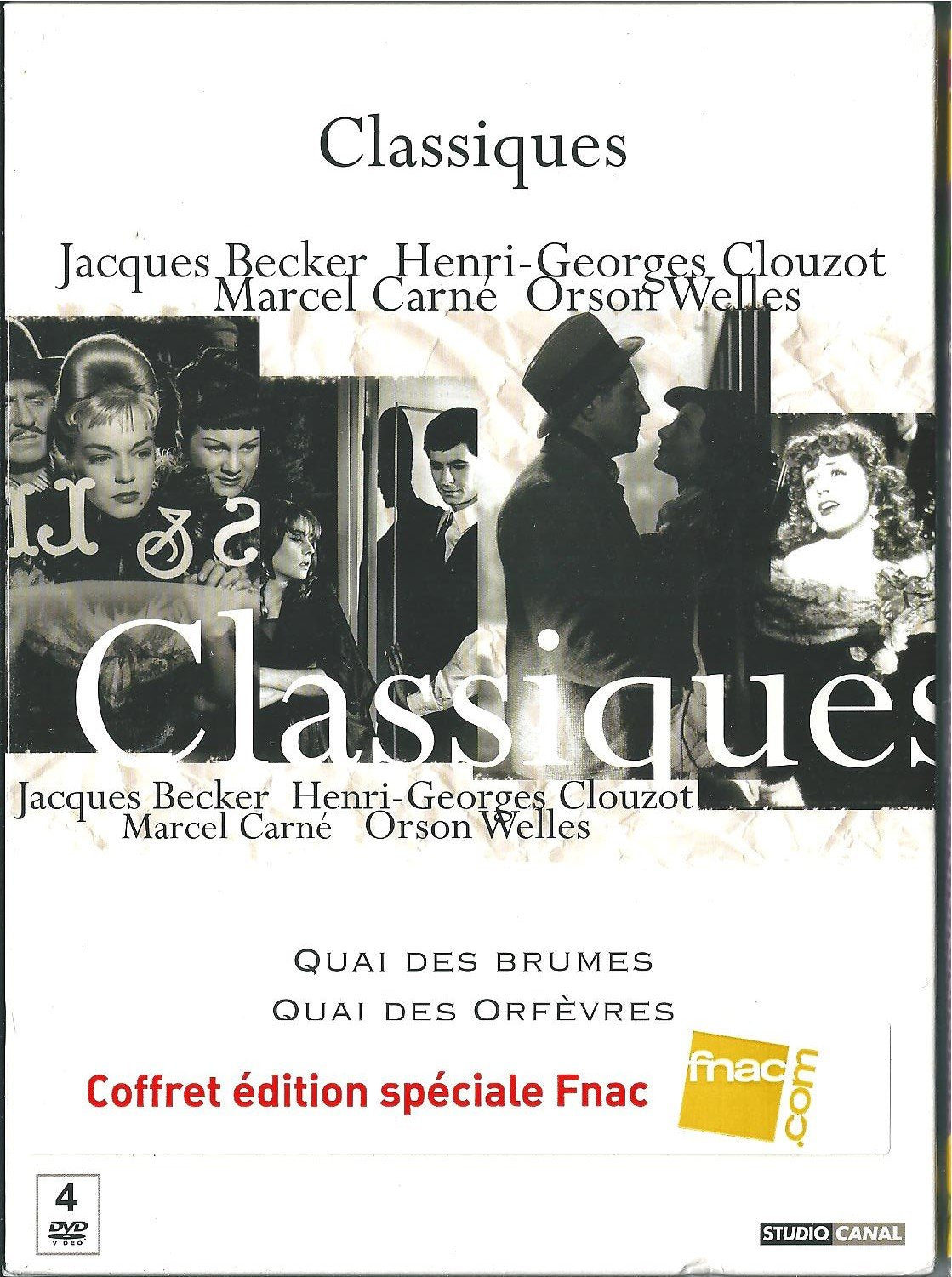 Coffret 4 DVD Grands Classiques : Quai des Brumes - Quai des orfèvres - Casque d'Or - Le Procès Films