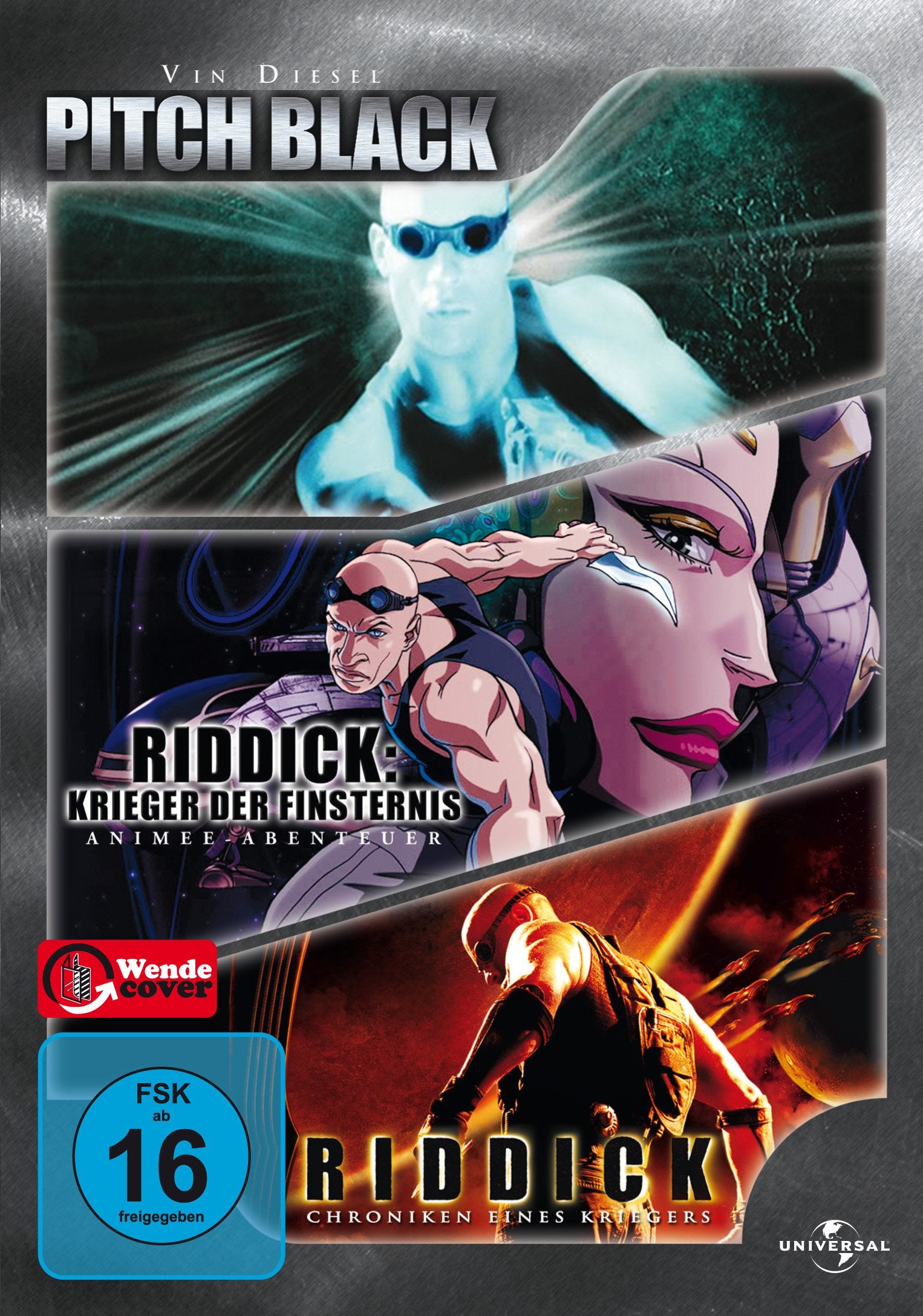 Pitch Black / Riddick - Krieger der Finsternis / Riddick - Chroniken eines Kriegers (3 DVDs) Films