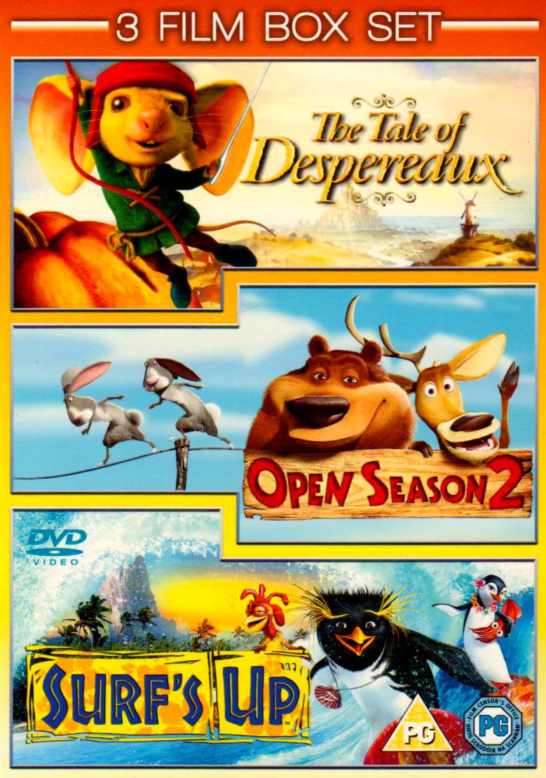 The Tale of Despereaux / Open Season 2 / Surf's Up Box sets